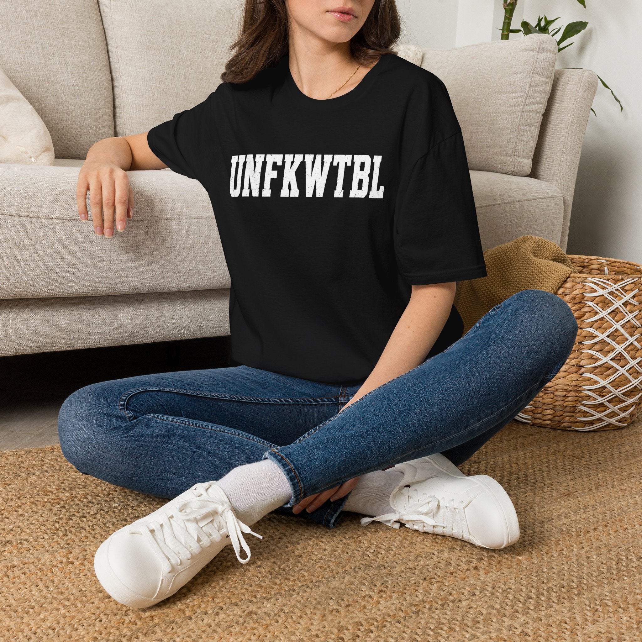 UNFKWTBL Graphic T-Shirt — Bold Collegiate Lettering