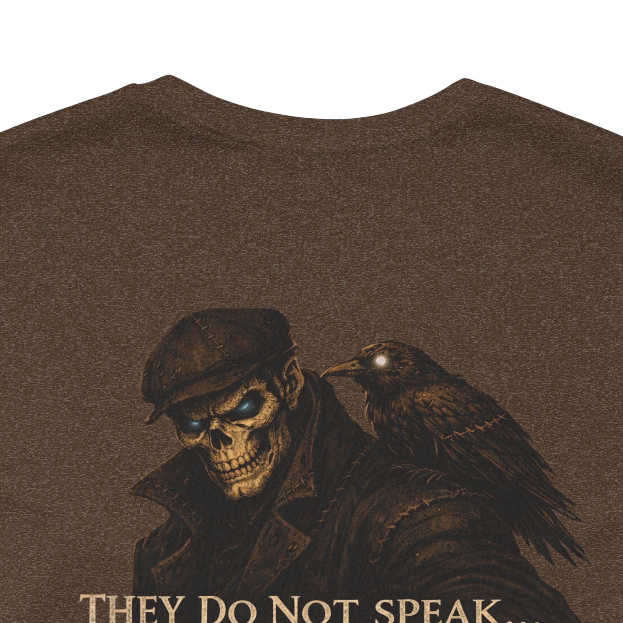 Raven & Wolf Graphic Tee — "They Do Not Speak...They Decide" Gothic Crewneck