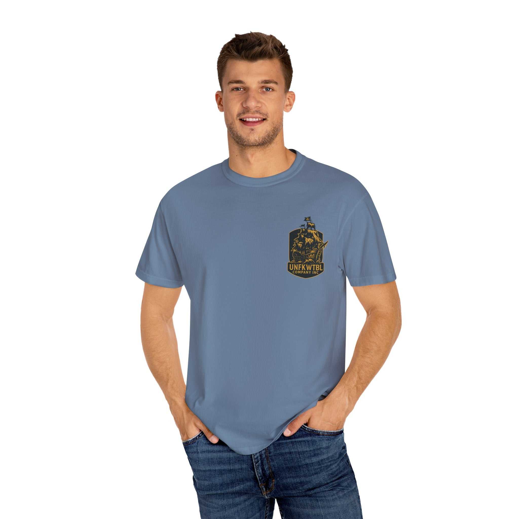Control the Chaos unisex garment-dyed t-shirt with vibrant graphic, sustainable fashion design