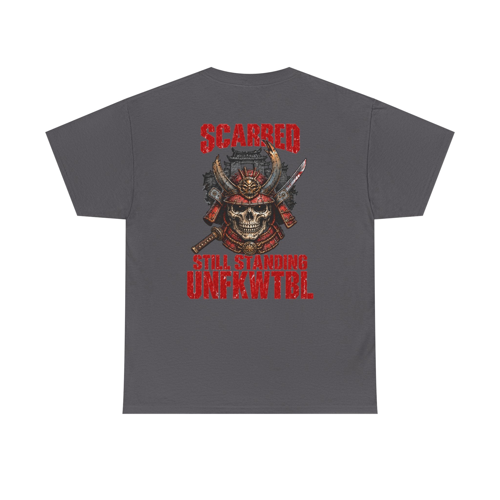 UNFKWTBL Skull Tee — "Scarred Still Standing" Graphic T‑Shirt