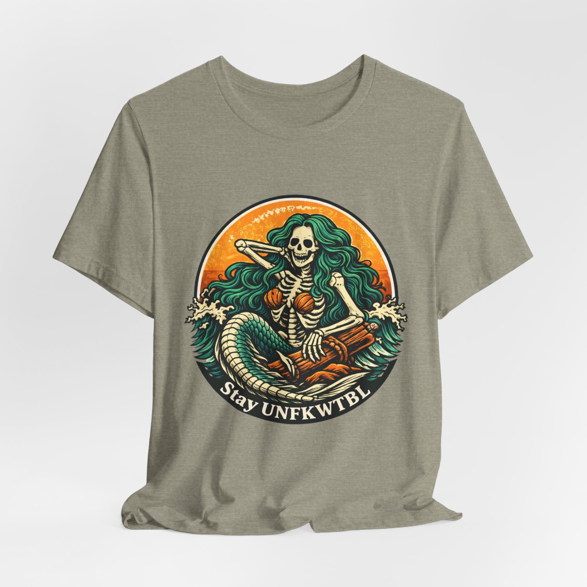 Stay Unfkwtbl Mermaid Skeleton T-Shirt