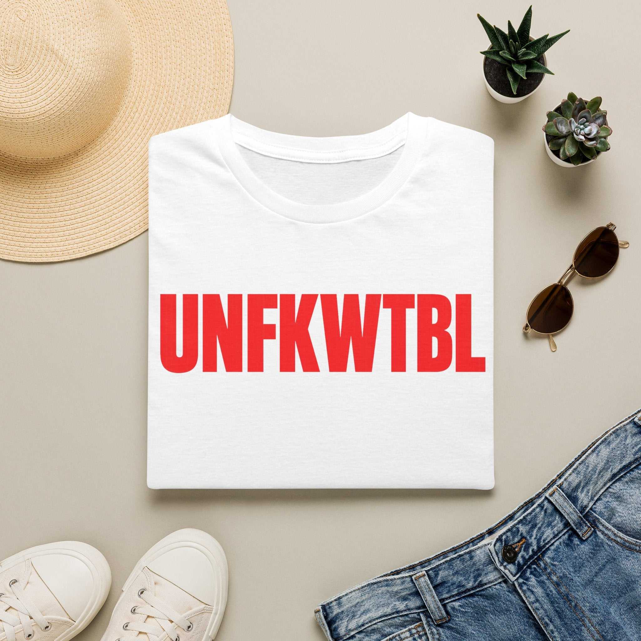 UNFKWTBL Graphic T-Shirt — Bold Red Statement Tee