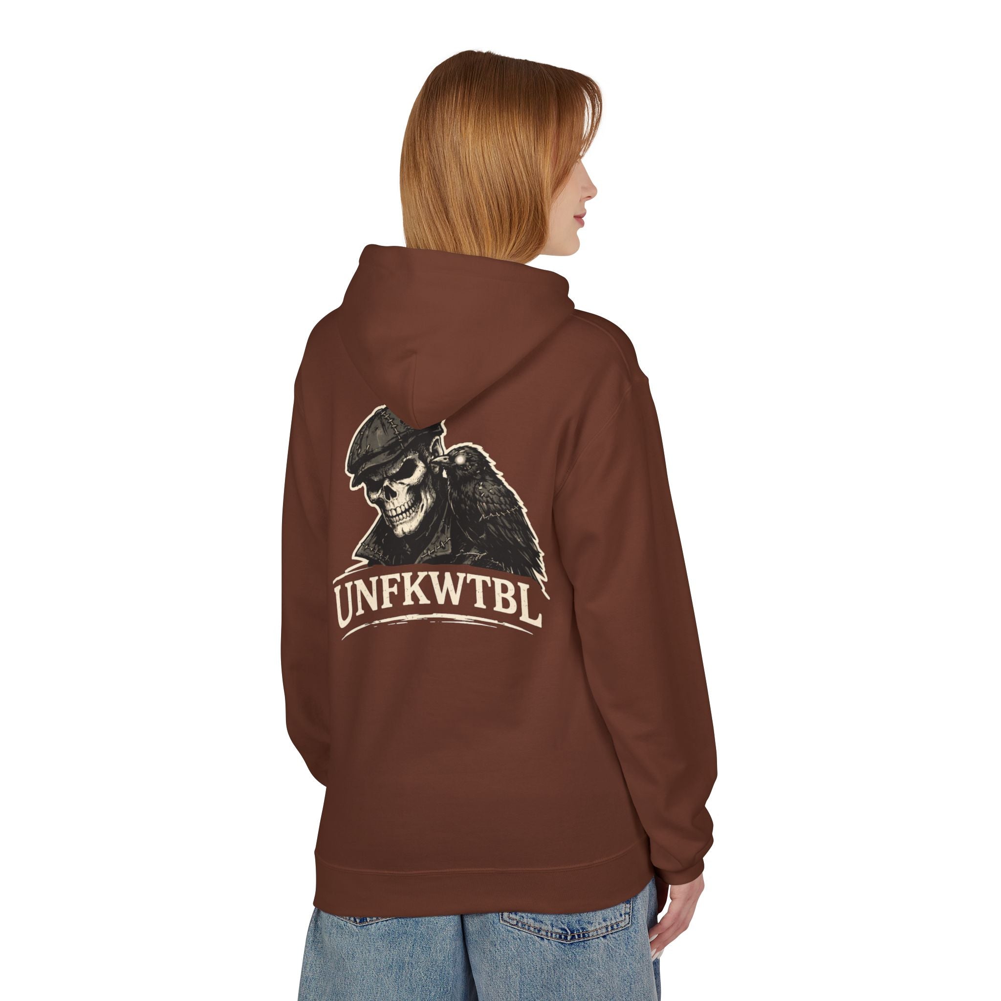 Skull & Raven "UNFKWTBL" Hoodie — Gothic Streetwear Pullover