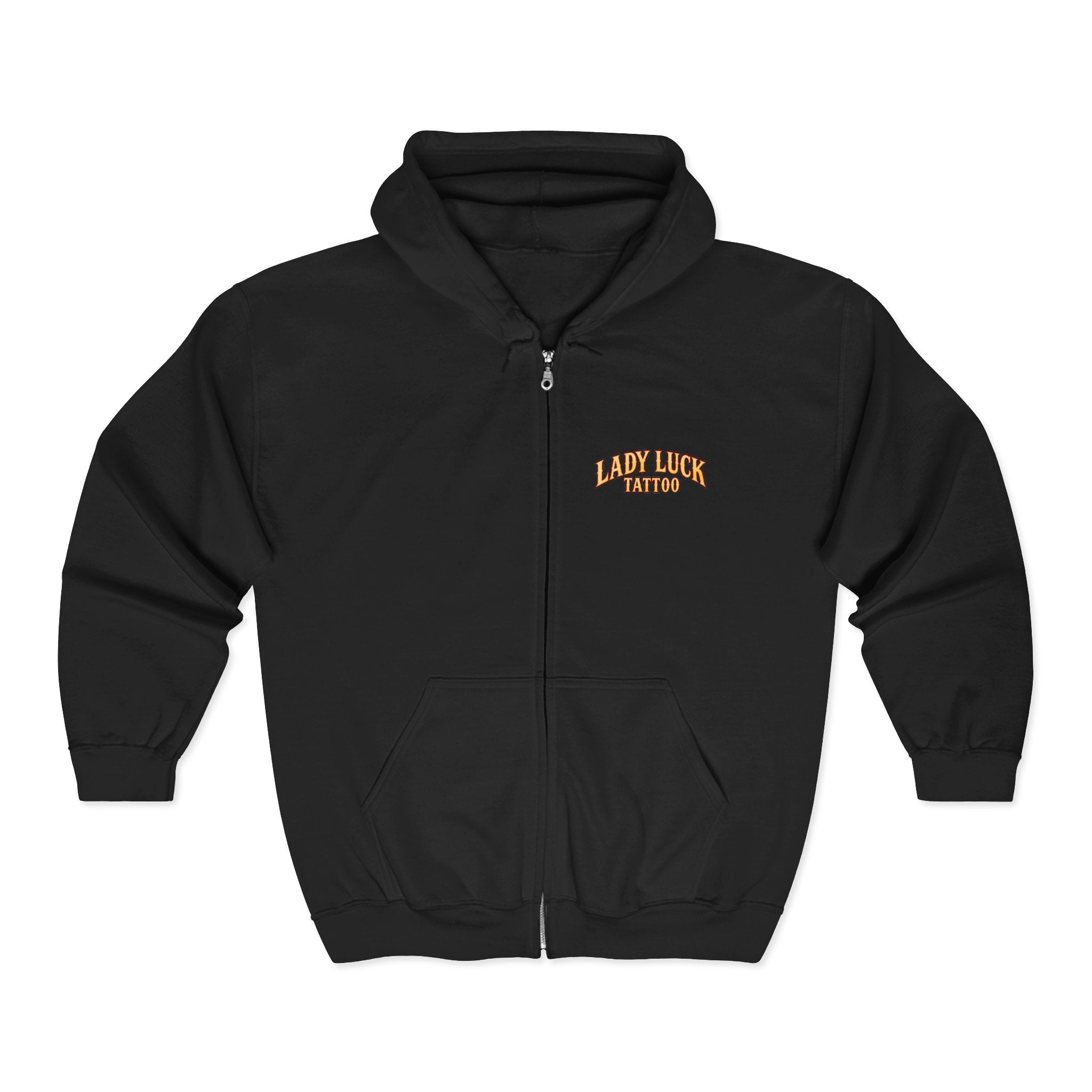 Lady Luck Tattoo Zip Hoodie