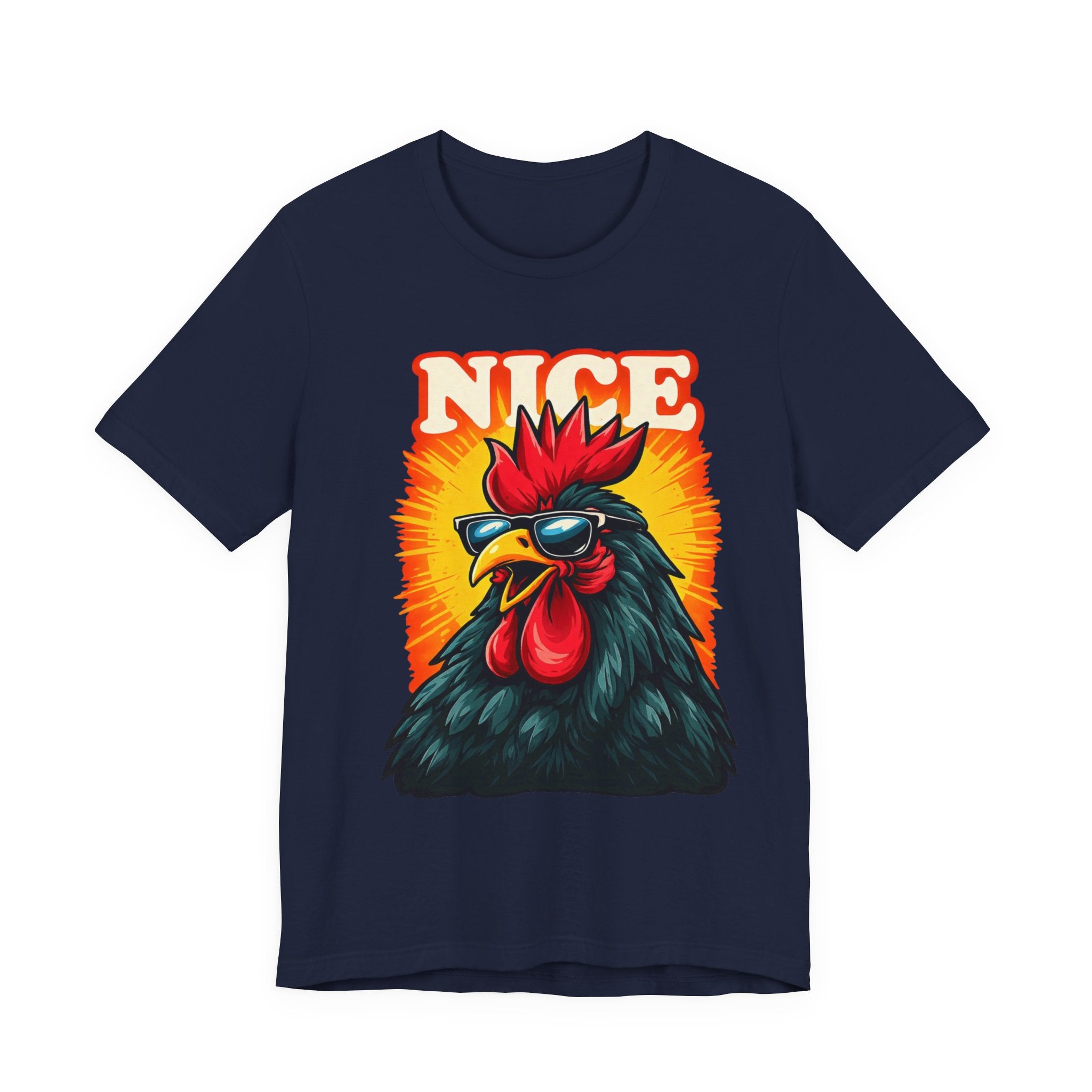 Nice Rooster T-Shirt — Cool Sunglasses Chicken Graphic Tee