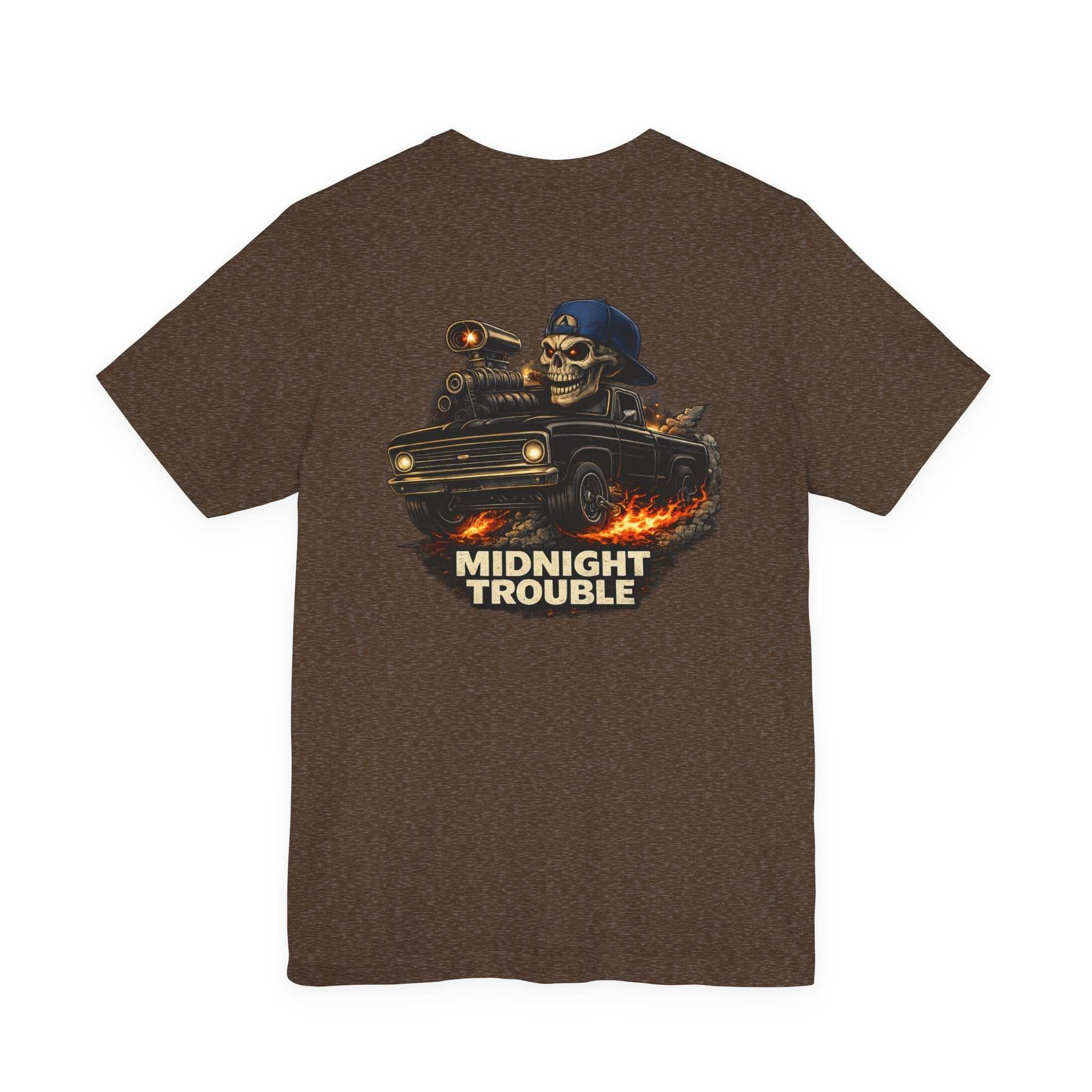 Midnight Trouble Skull Car Tee