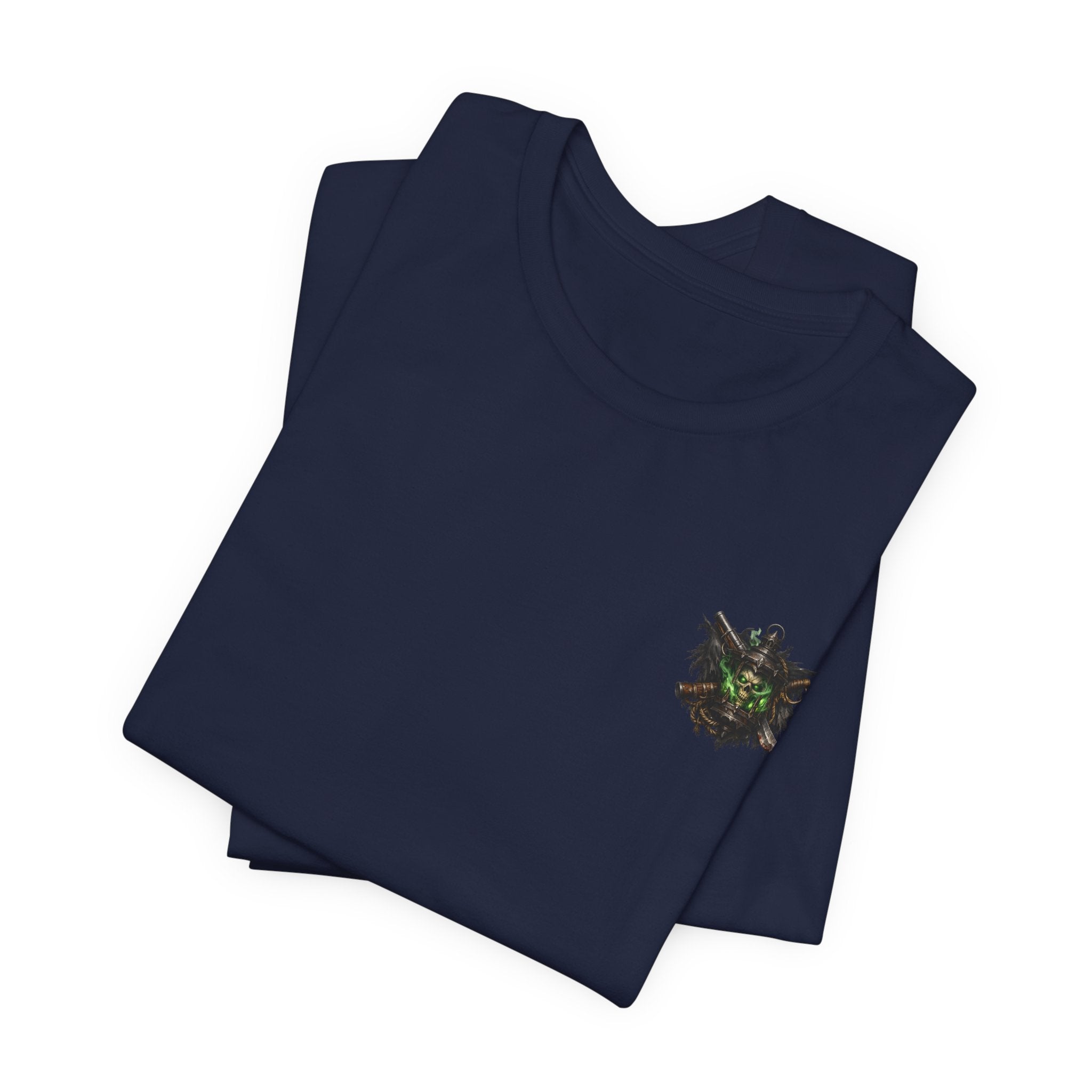 Pirate Skeleton Storm Tee — Nautical Skull Captain Graphic T-Shirt