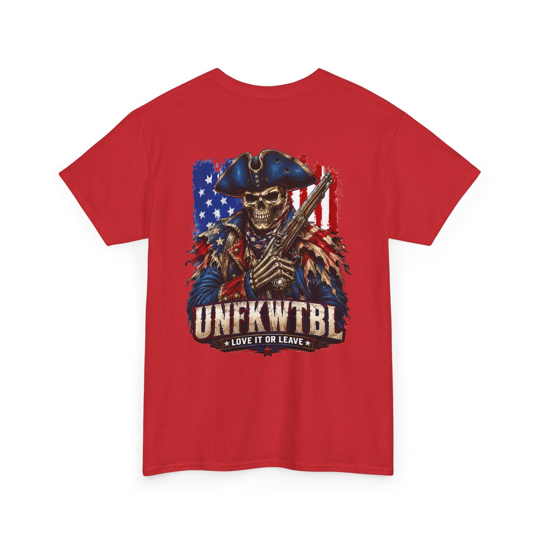 Patriotic Skull Tee — "UNFKWTBL" Americana Graphic T‑Shirt
