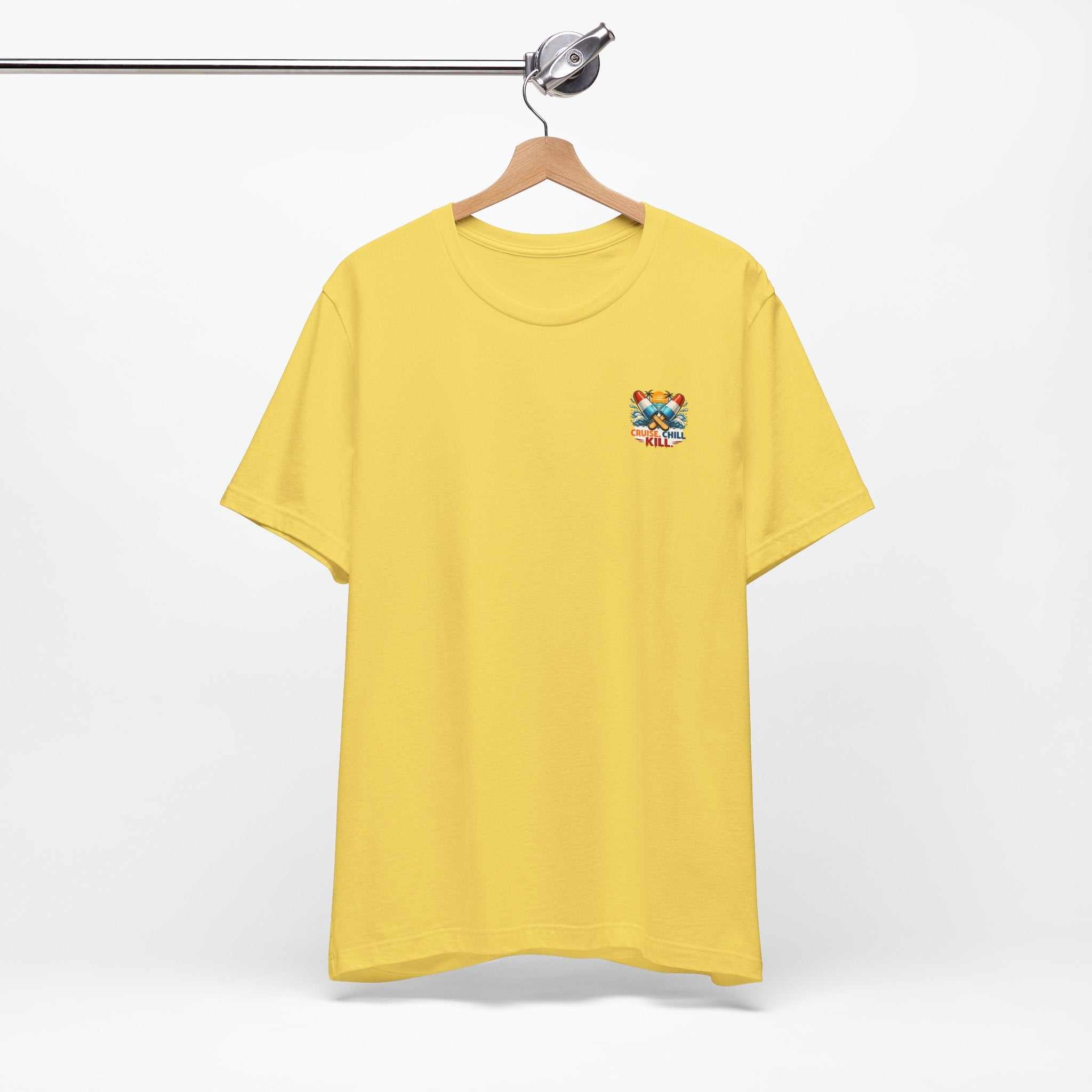 Surf or Die Michael Myers Beach Bike T‑Shirt — Retro Horror Summer Tee