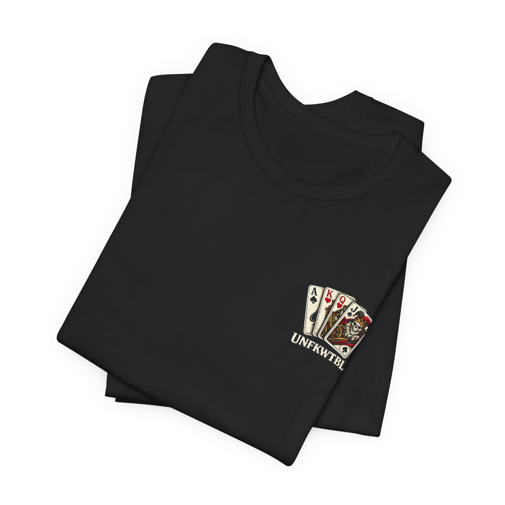 Play Dirty Win Everything Graphic Tee — Poker Skull Pinup T-Shirt
