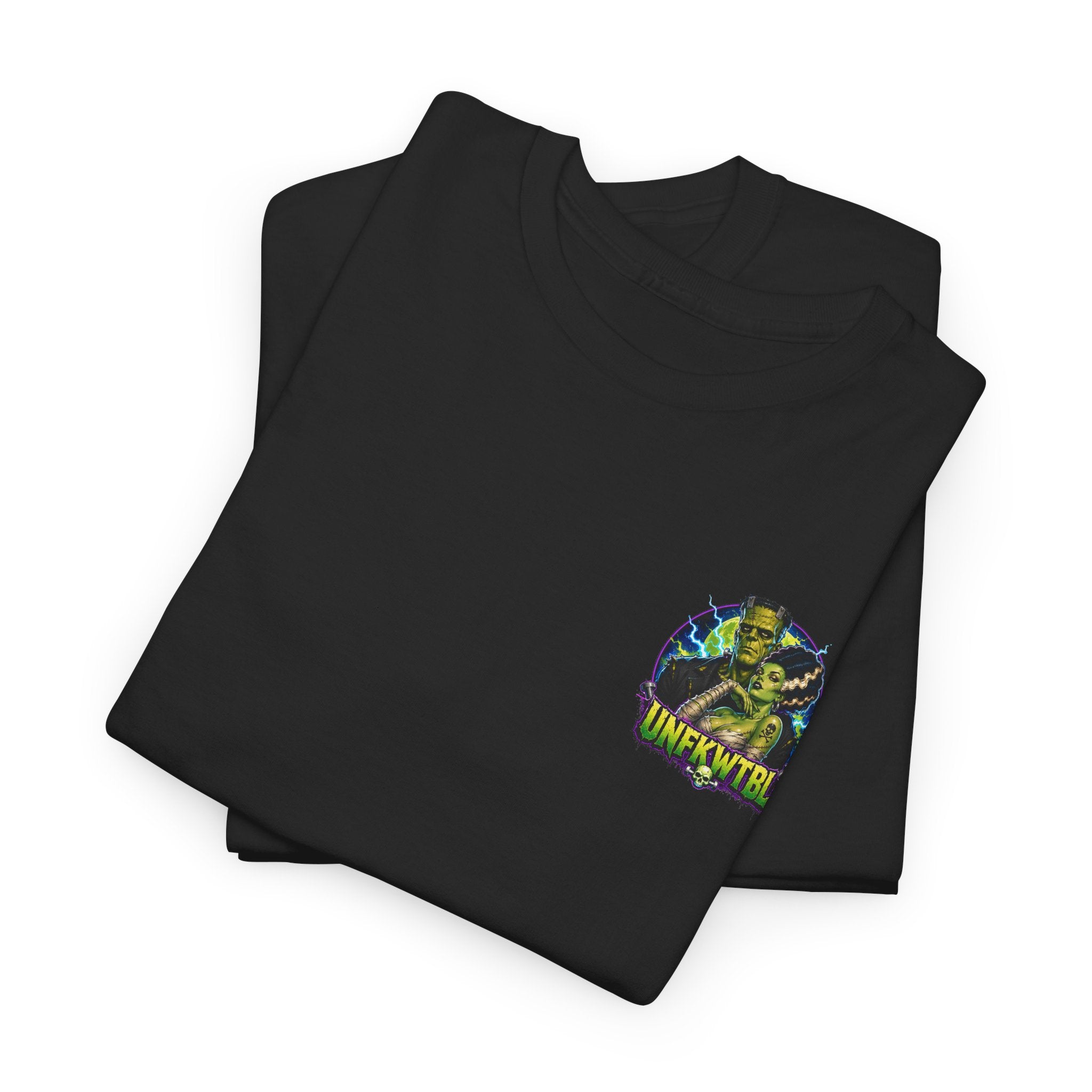 Frankenstein Graphic Tee — "UNFKWTBL" Retro Horror Poster T-Shirt