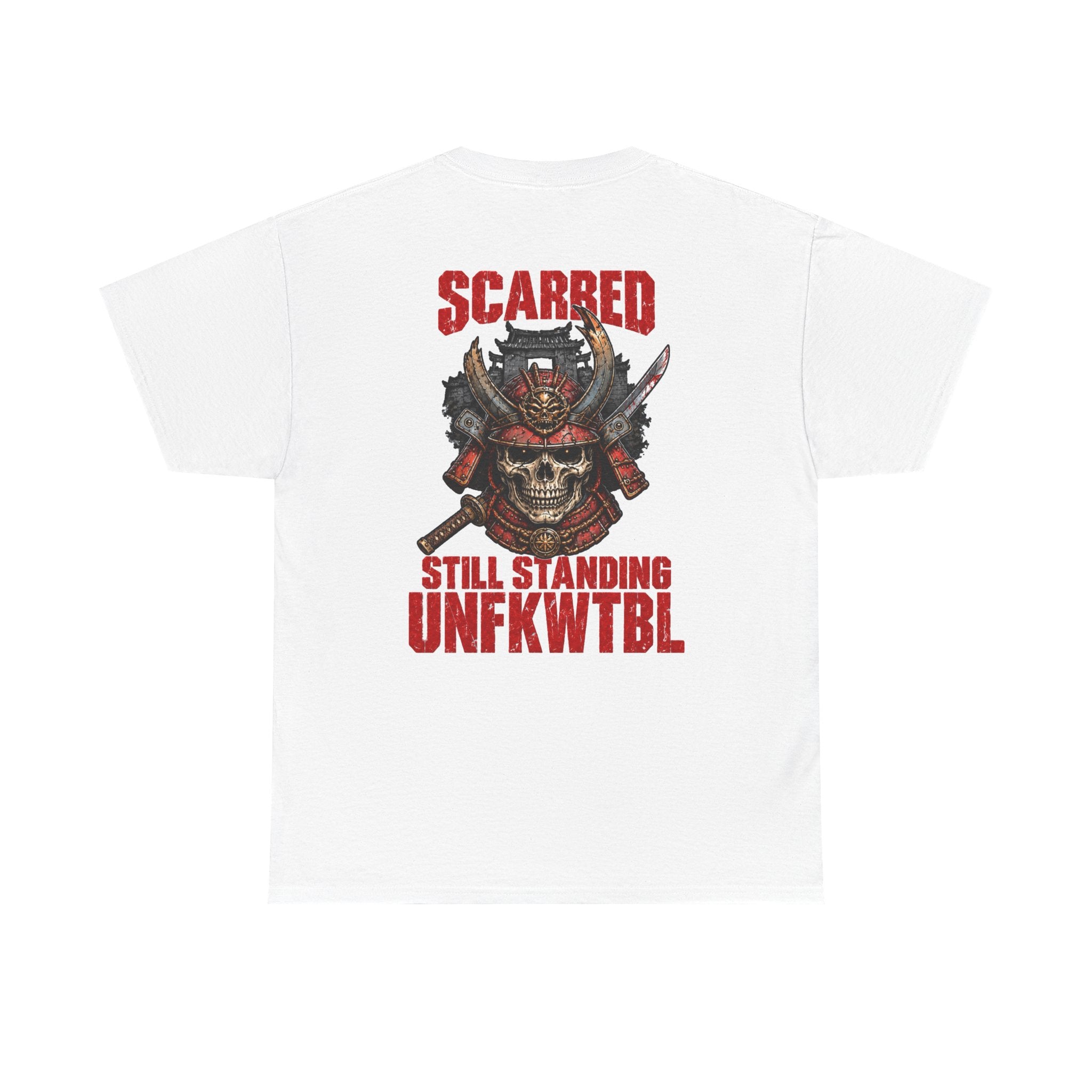 UNFKWTBL Skull Tee — "Scarred Still Standing" Graphic T‑Shirt