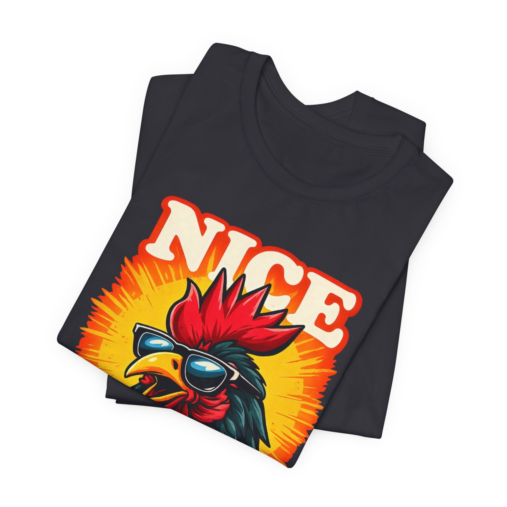 Nice Rooster T-Shirt — Cool Sunglasses Chicken Graphic Tee