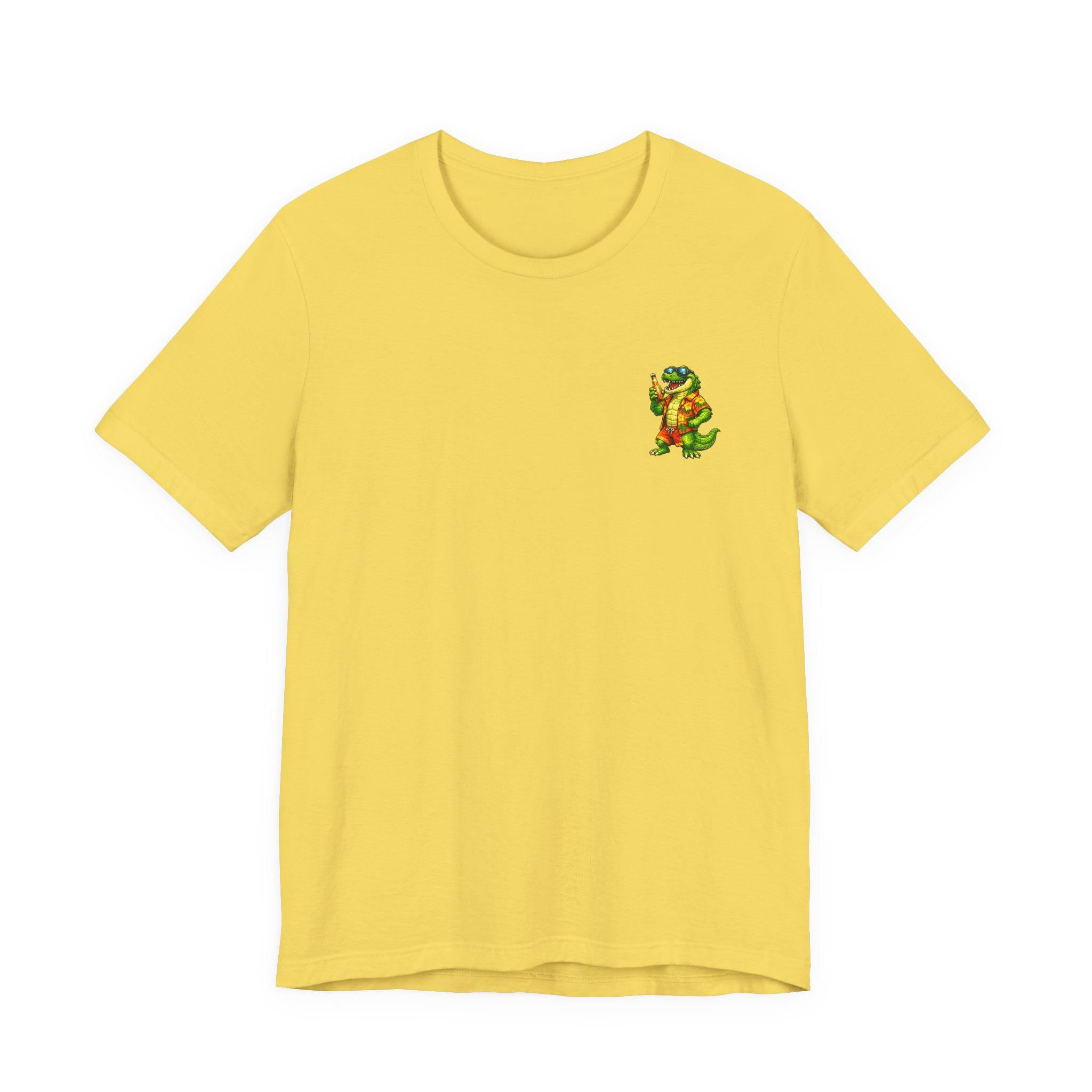 Vacation Party Tee — "This Is Why We Vacation" Tropical Shark & Gator Graphic Shirt