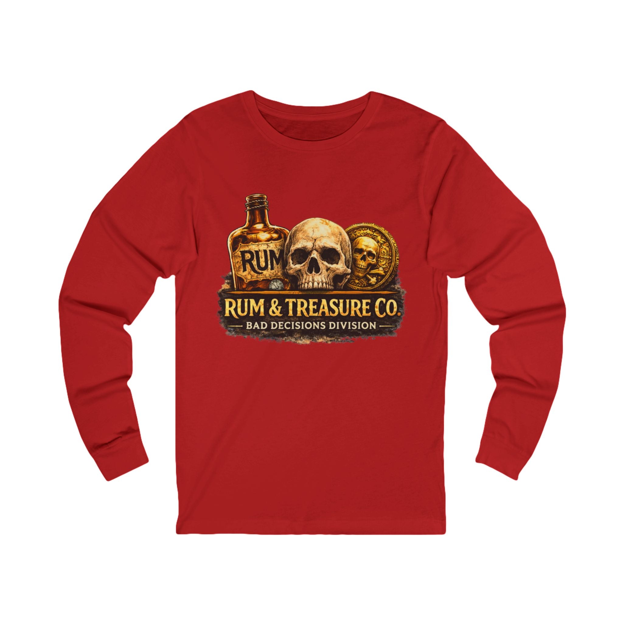 Rum & Treasure Co. Skull Long Sleeve Tee