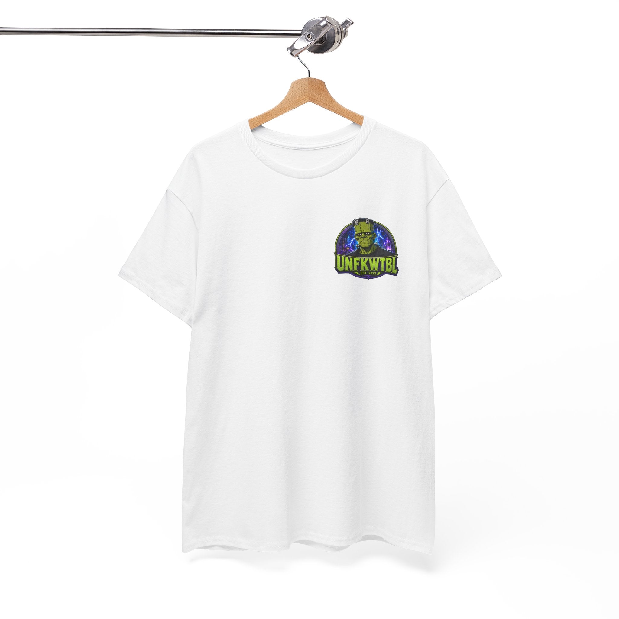 Frankenstein Lab Graphic Tee — "UNFKWTBL" Horror Sci‑Fi T-Shirt