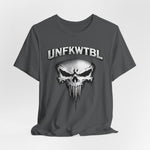 Skull Graphic T-Shirt - UNFKWTBL Gothic Drip Logo Tee
