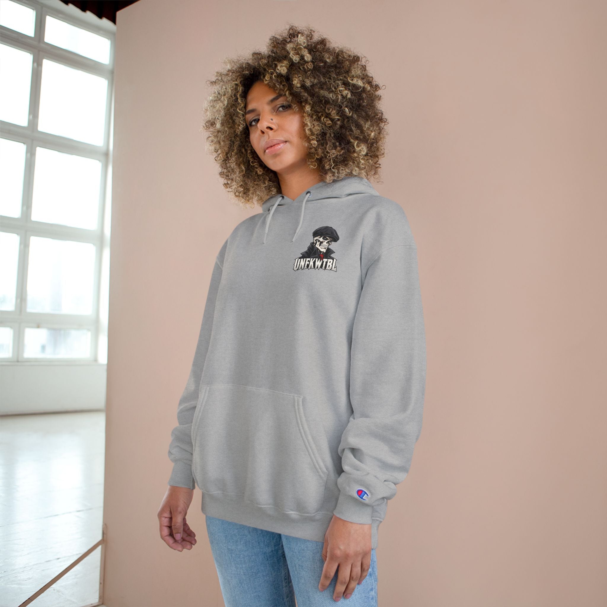 Stay UNFKWTBL Silent Boss Skull Champion Hoodie