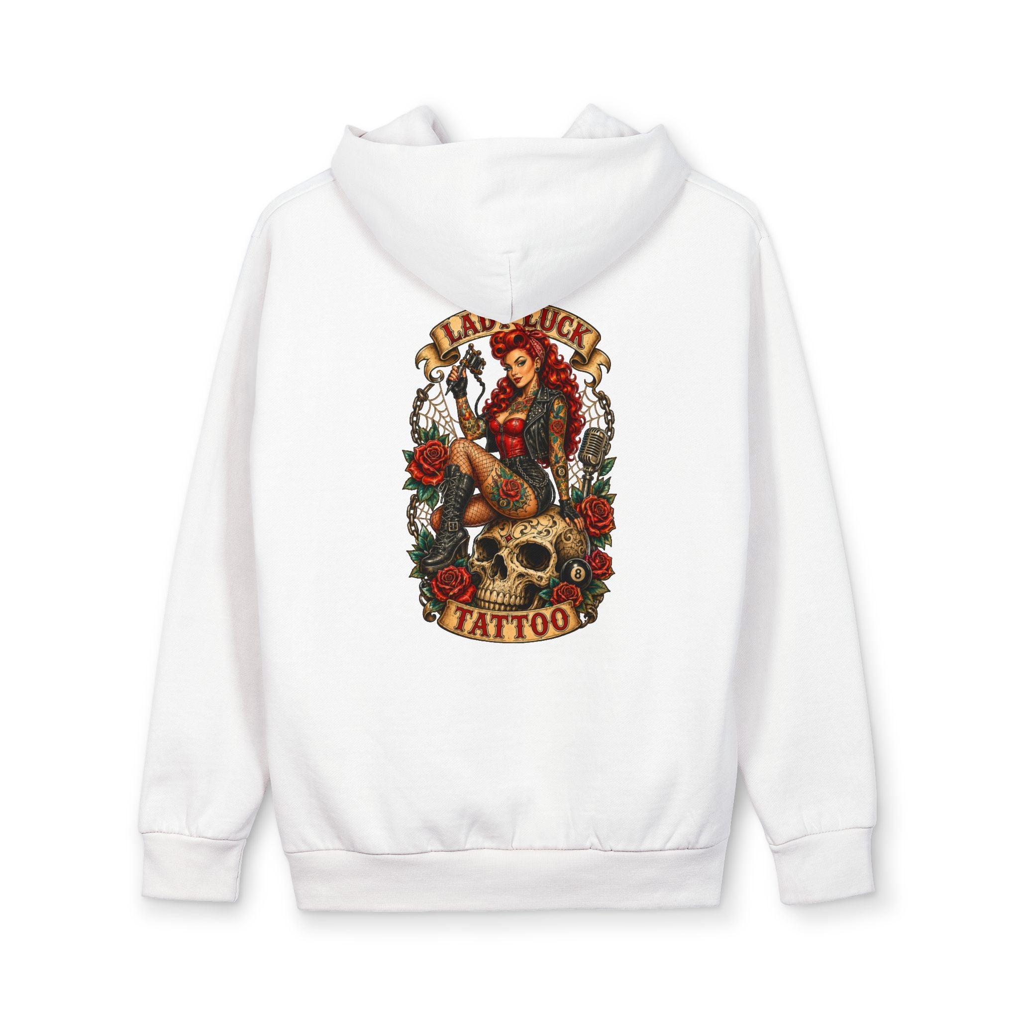 Lady Luck Tattoo Skull Queen Hoodie