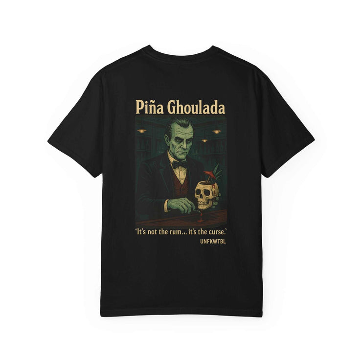 Ghoulada Vintage-Inspired Graphic T-Shirt: Unisex, Casual Wear, Perfect for Halloween, Beach Parties, and Everyday Style, Retro Art