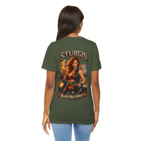 Sturgis Black Hills Heat Motorcycle Tee — Biker Girl Bike Rally T-Shirt