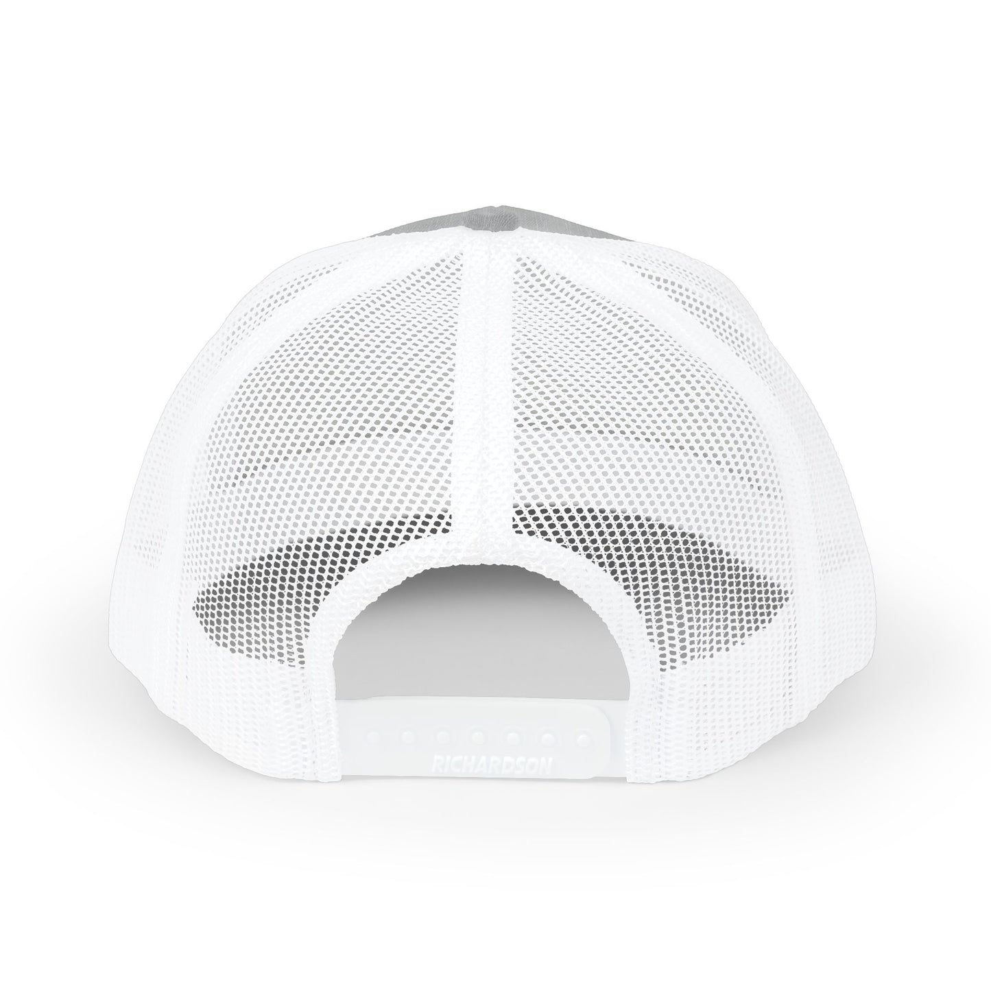 Smiley Winky Trucker Hat — Embroidered Distressed Yellow Smiley Snapback