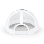 Smiley Winky Trucker Hat — Embroidered Distressed Yellow Smiley Snapback