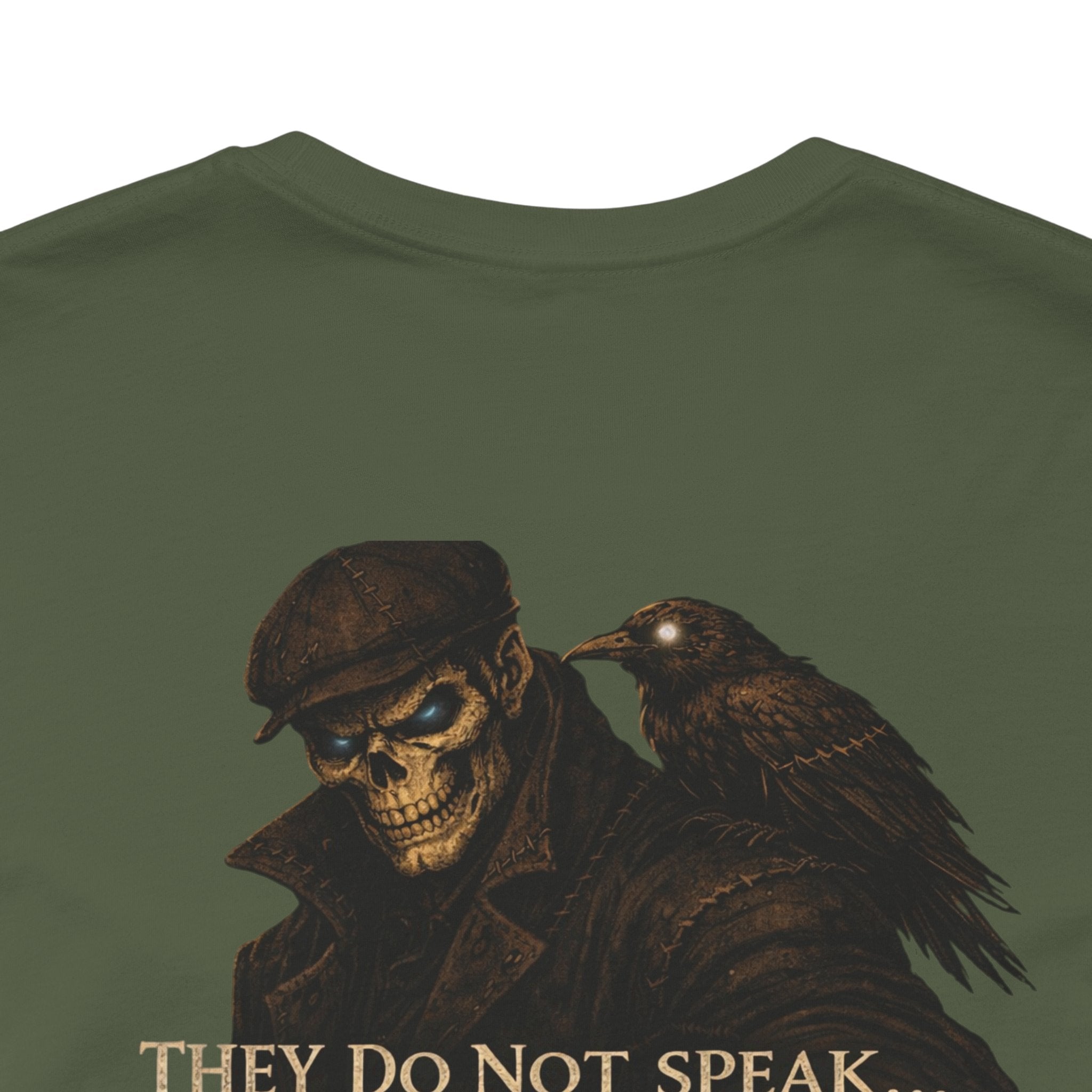 Raven & Wolf Graphic Tee — "They Do Not Speak...They Decide" Gothic Crewneck