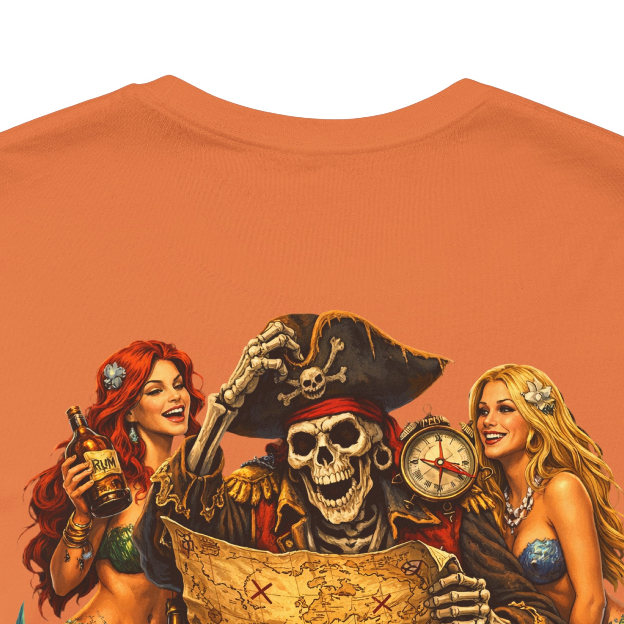 Pirate Skull Treasure Tee – "Trust the Rum Not the Plan"