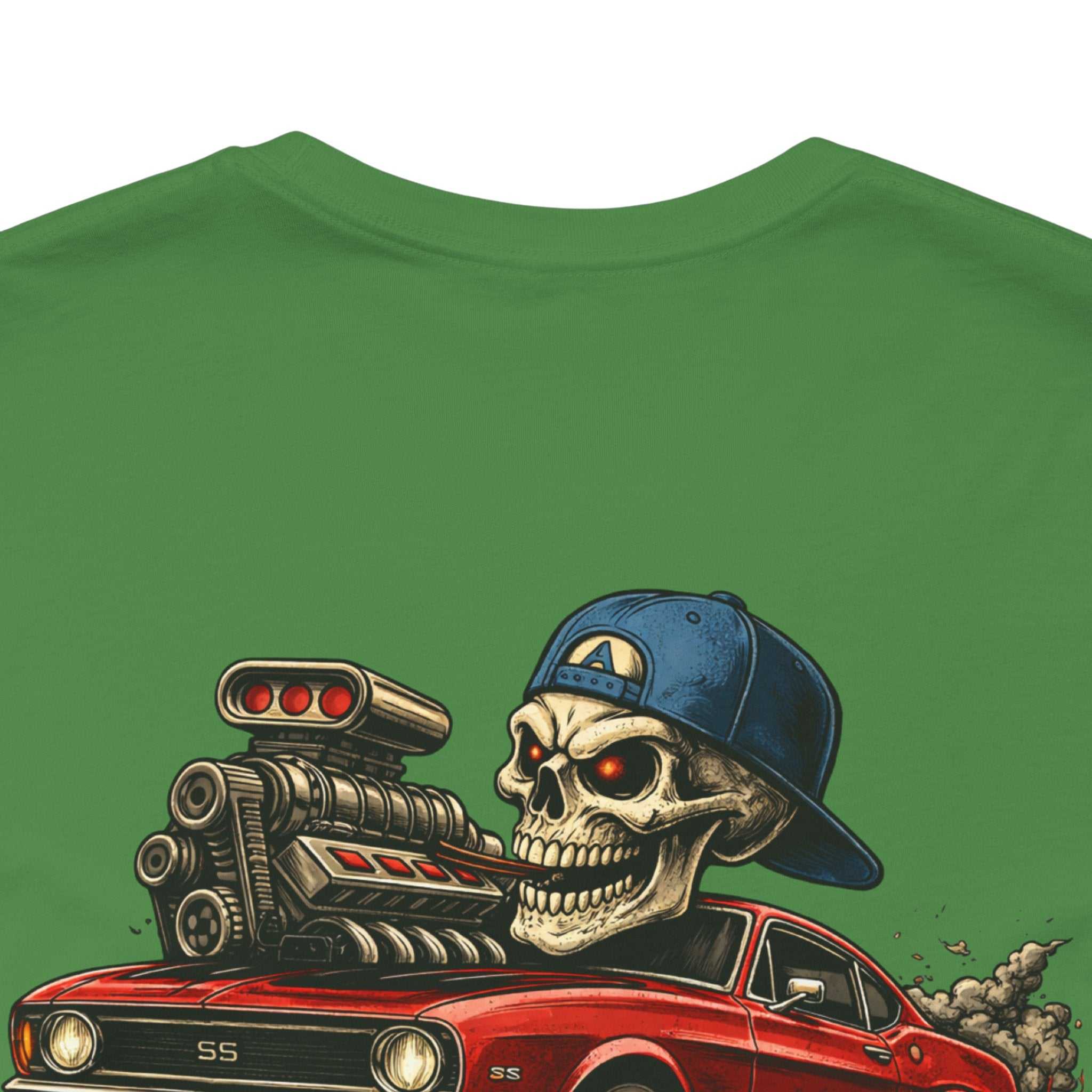 Full Throttle Till The End Tee — Skull Muscle Car Graphic T-Shirt