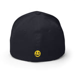 Embroidered Smiley Face Cap — UNFKWITBL Vintage Grunge Baseball Hat
