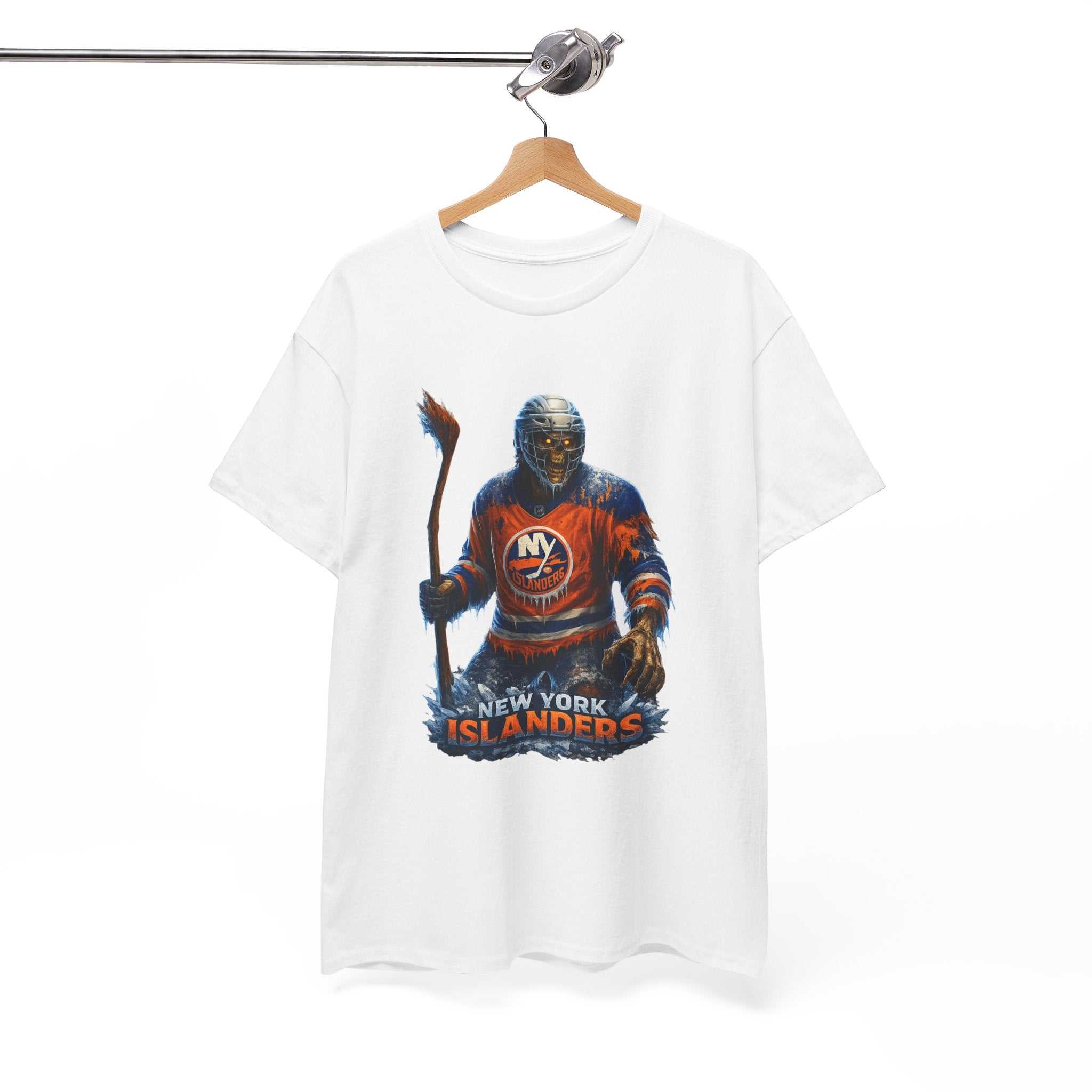 NY ISLANDERS from Hell hockey themed T-shirt with classic fit and US cotton fabric