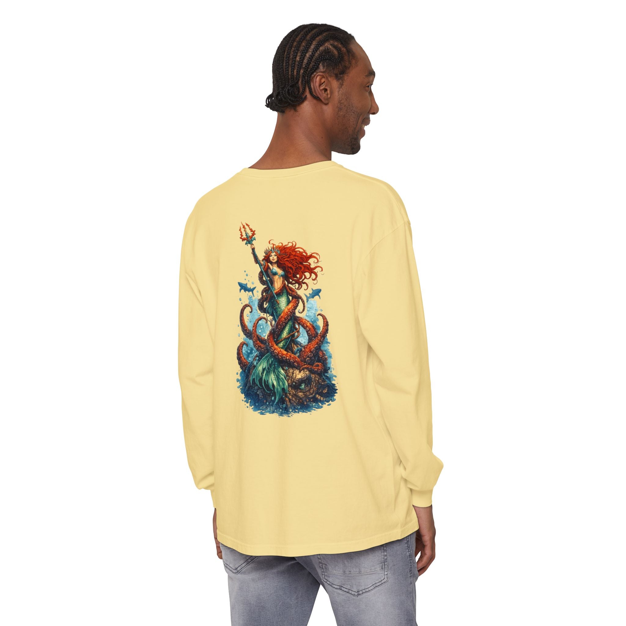 Mermaid & Kraken Graphic Long Sleeve Tee