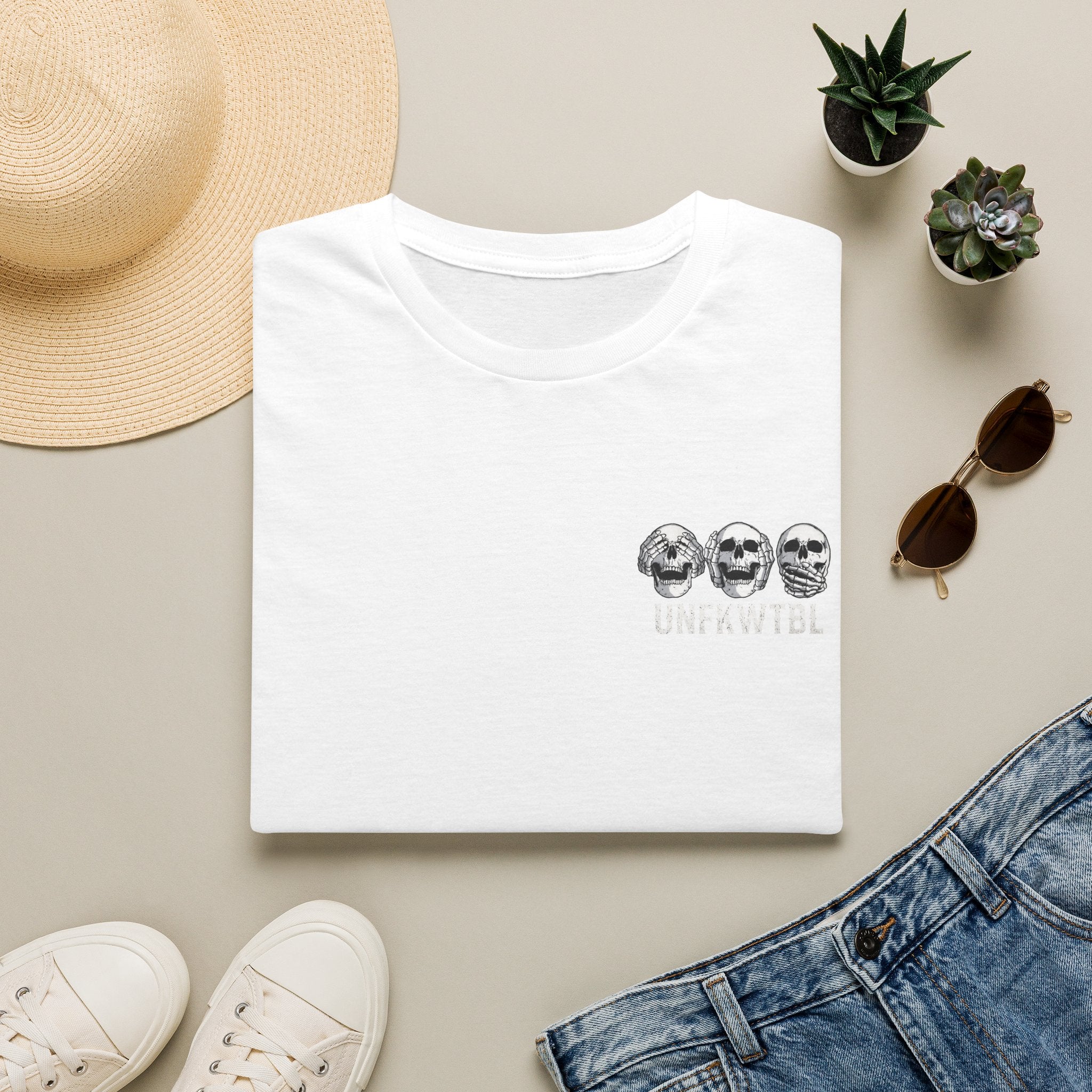 Skull Trio 'Ungrateful' Graphic T-Shirt