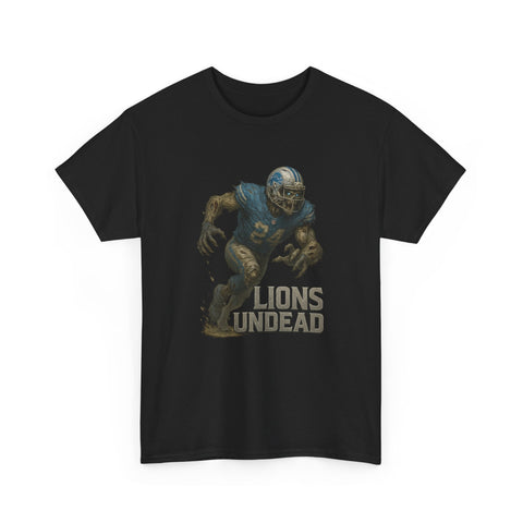 Detroit Lions Zombies Heavy Cotton Tee