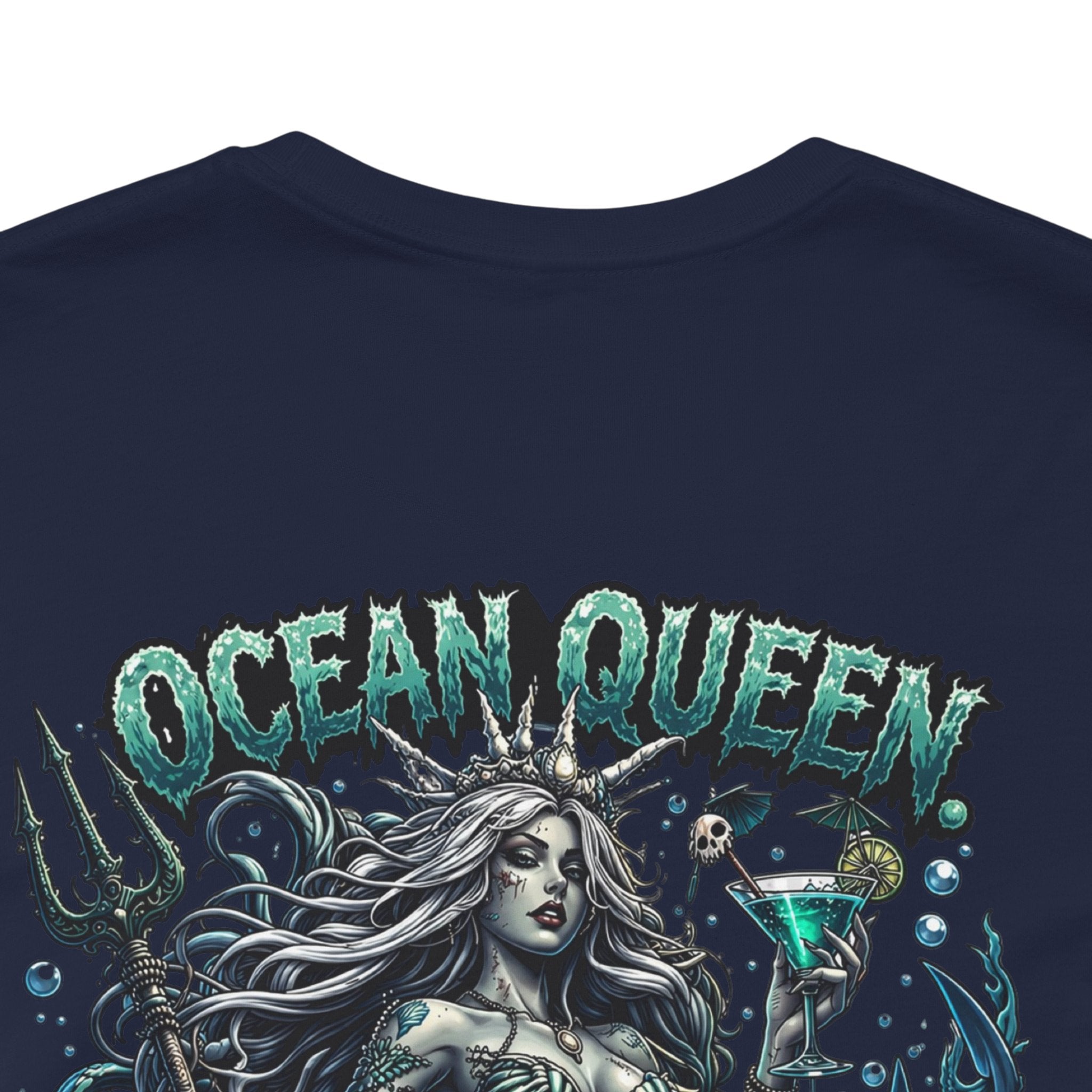 Ocean Queen Mermaid Tee — 'Ocean Queen' Graphic Short Sleeve Shirt