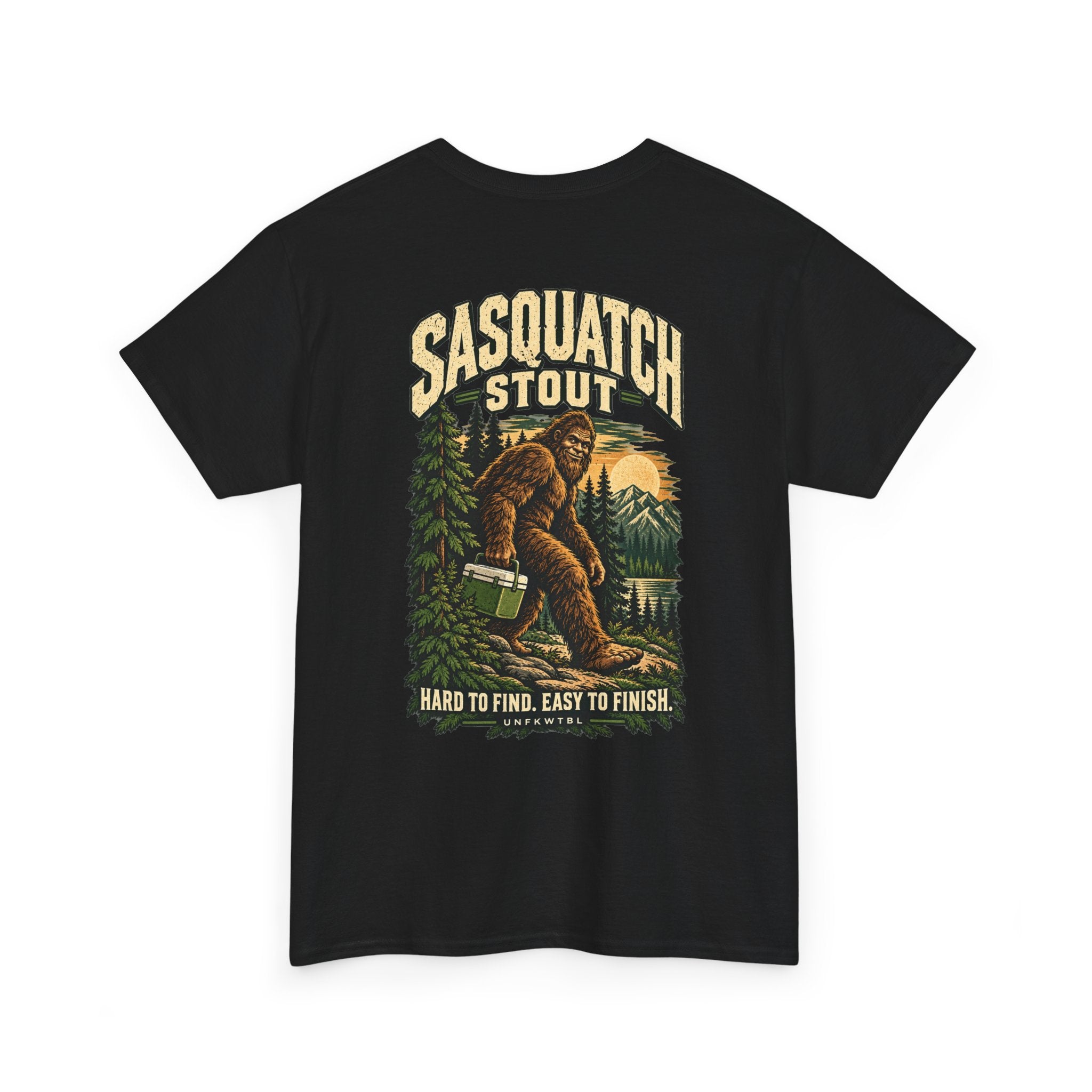 Sasquatch Stout Bigfoot Camping T-Shirt