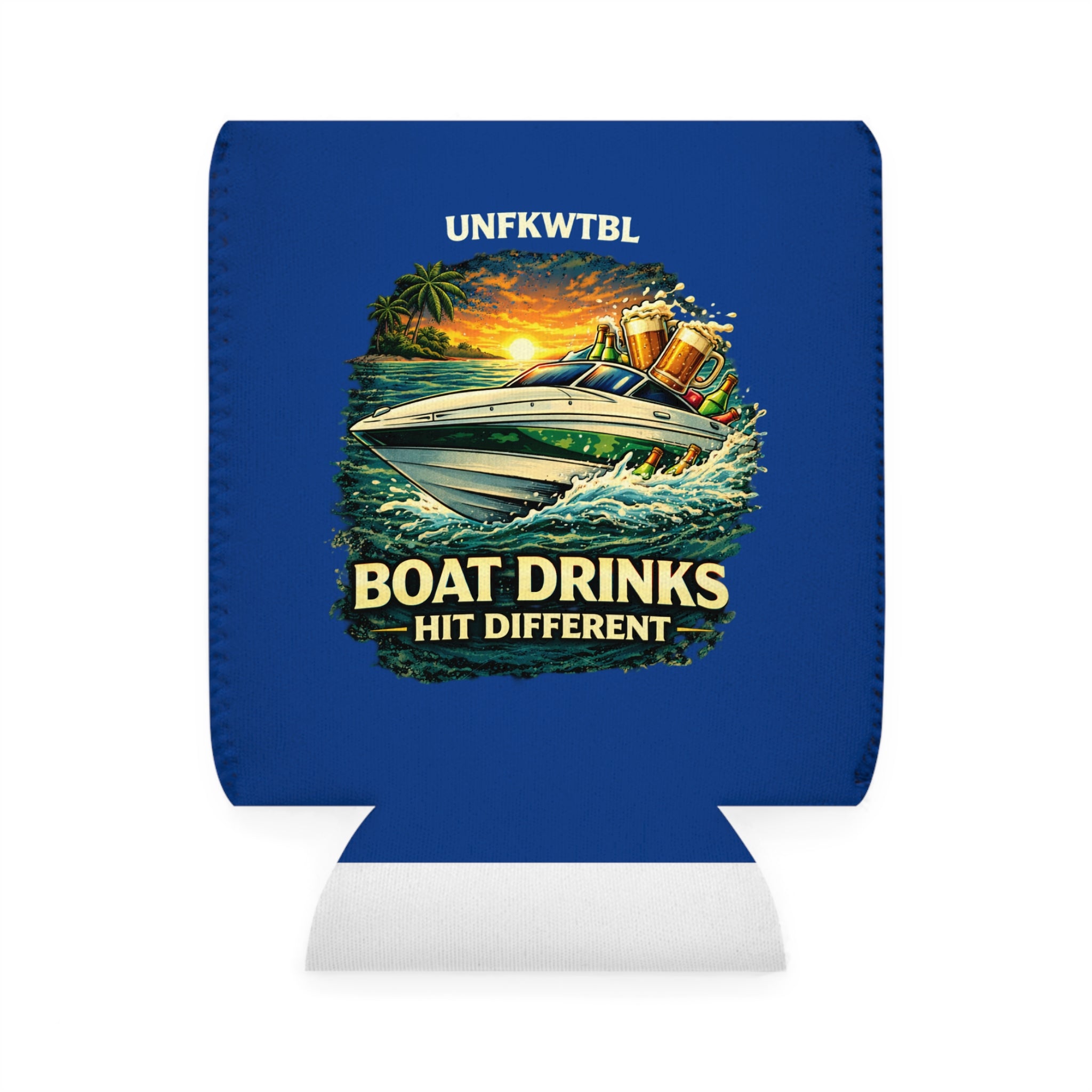 Can Cooler Sleeve — 'Beach Mode Day Drinking Club' / 'Boat Drinks Hit Different'