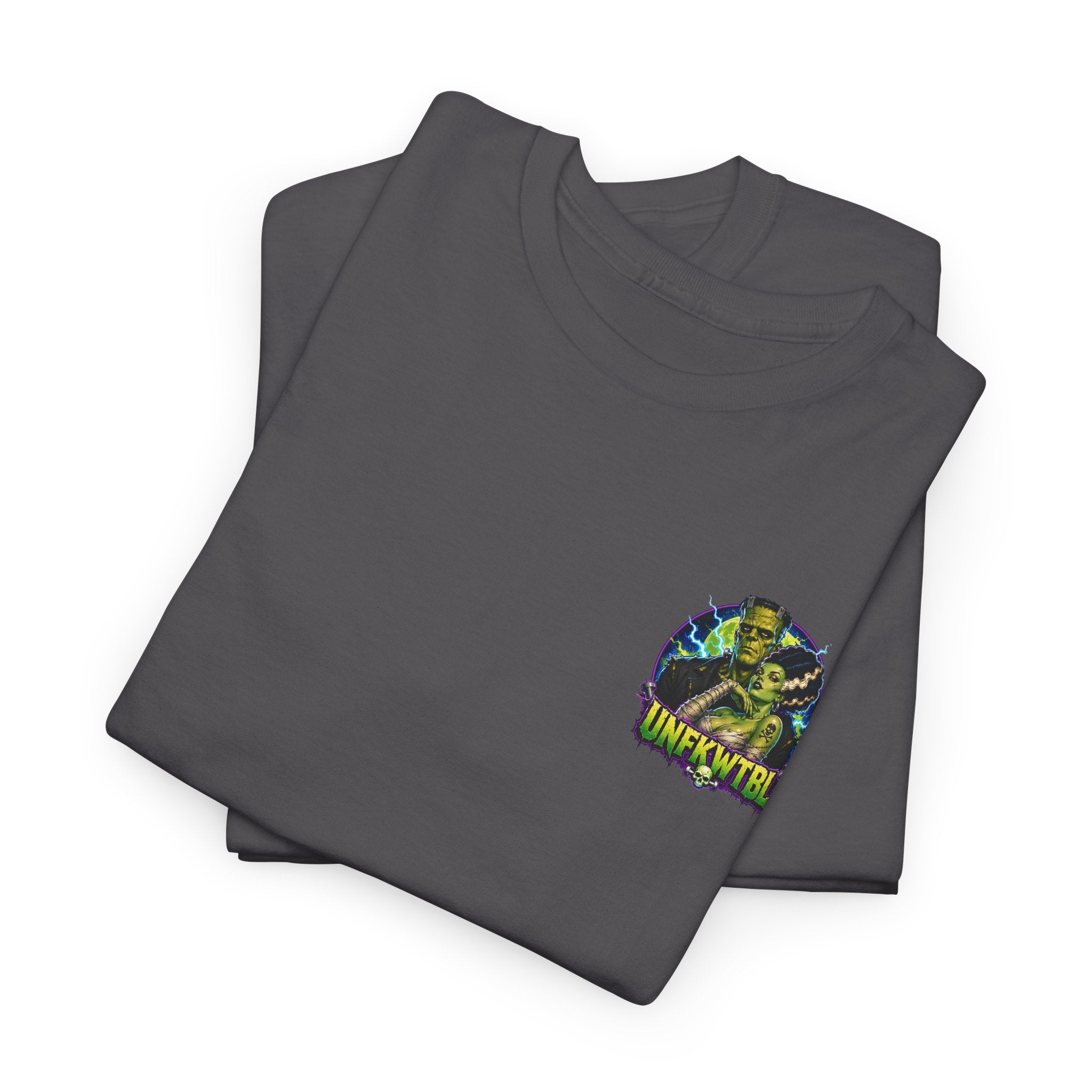 Frankenstein Graphic Tee — "UNFKWTBL" Retro Horror Poster T-Shirt