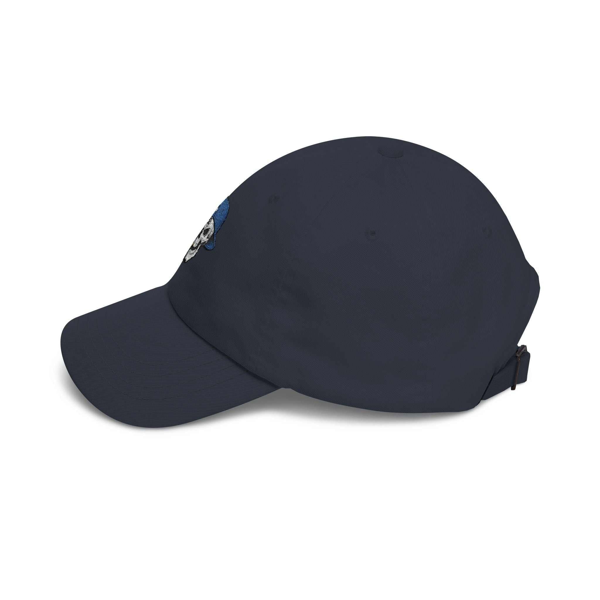 Skull With Cigar Dad Cap — Retro Embroidered Baseball Hat