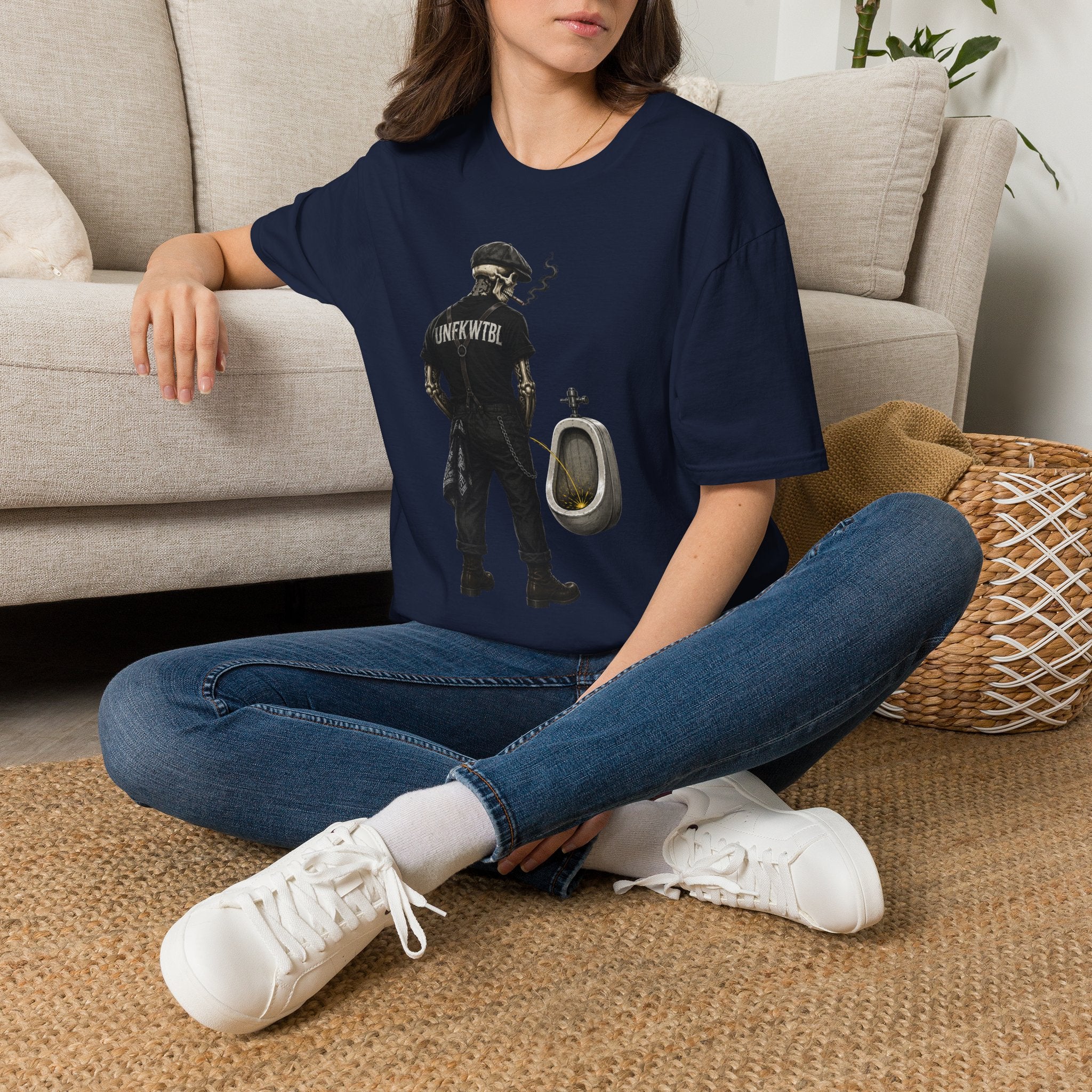 Rebel Skeleton Graphic T-Shirt — UNFKWTBL Streetwear Tee