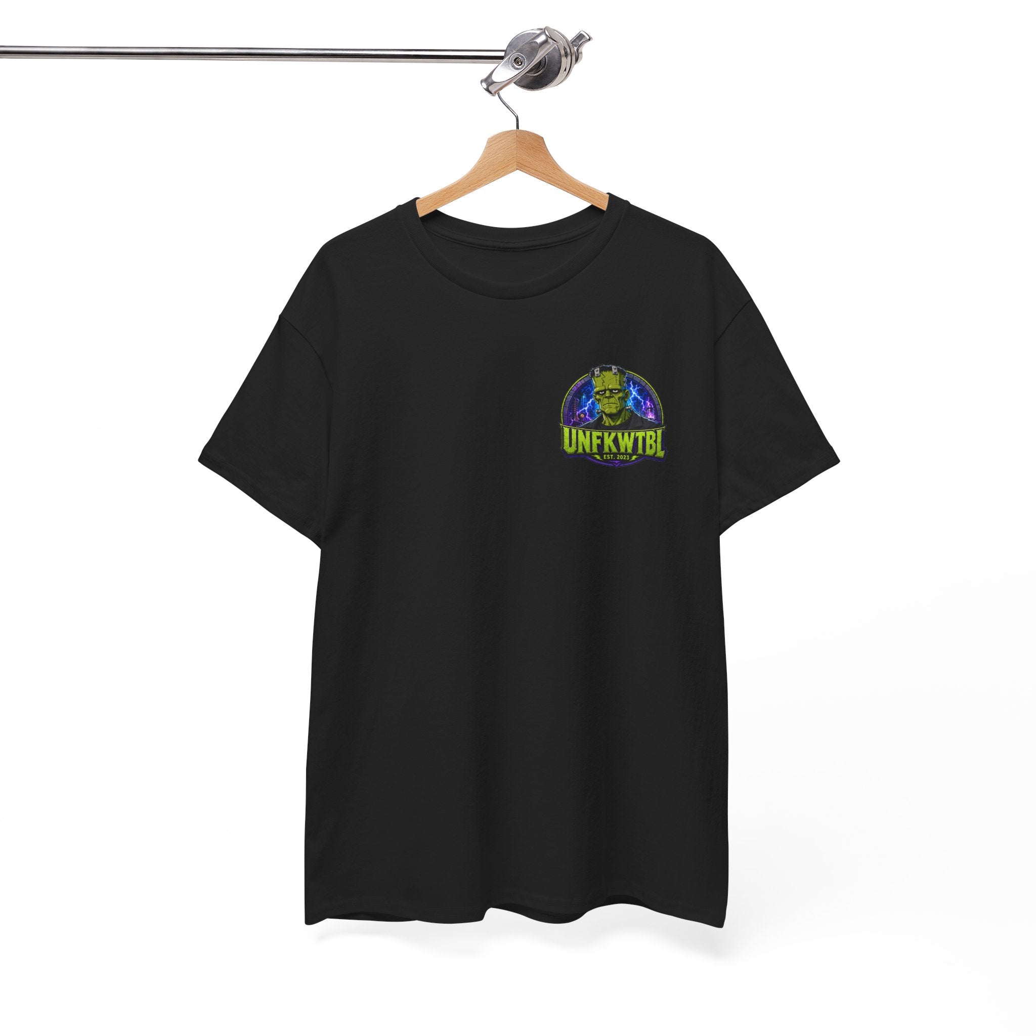 Frankenstein Lab Graphic Tee — "UNFKWTBL" Horror Sci‑Fi T-Shirt