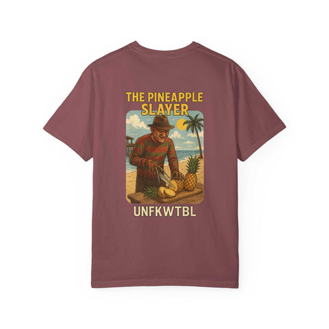 FREDDY KRUEGER Tropical Graphic Tee - The Pineapple Slayer, Vacation Shirt, Beachwear, Unisex Casual Top, Summer Tee, Gift for Foodies