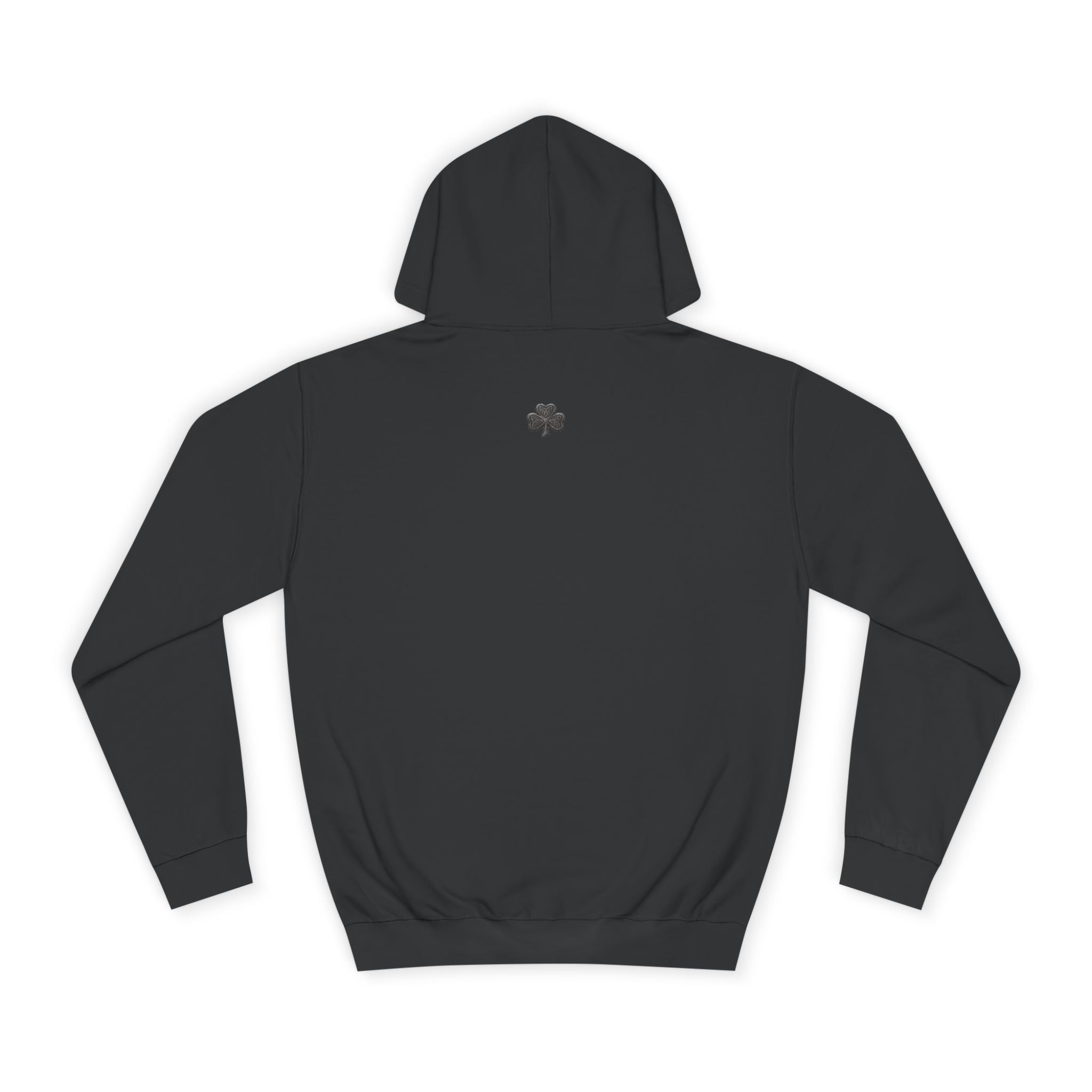 College Hoodie — 'UNFK WTB L' Vintage Shamrock Graphic