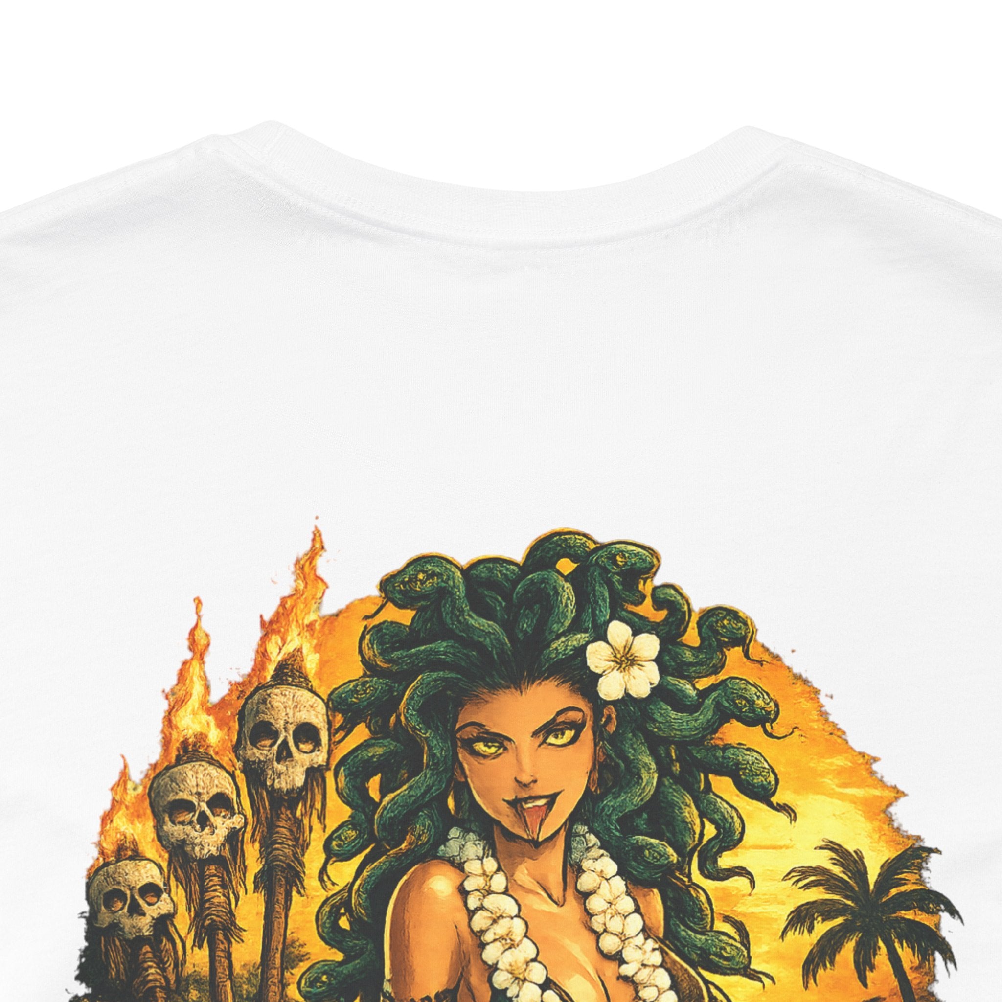 T-Shirt — Vintage Hawaiian Pinup “Look If You Dare” Tropical Surf Tee