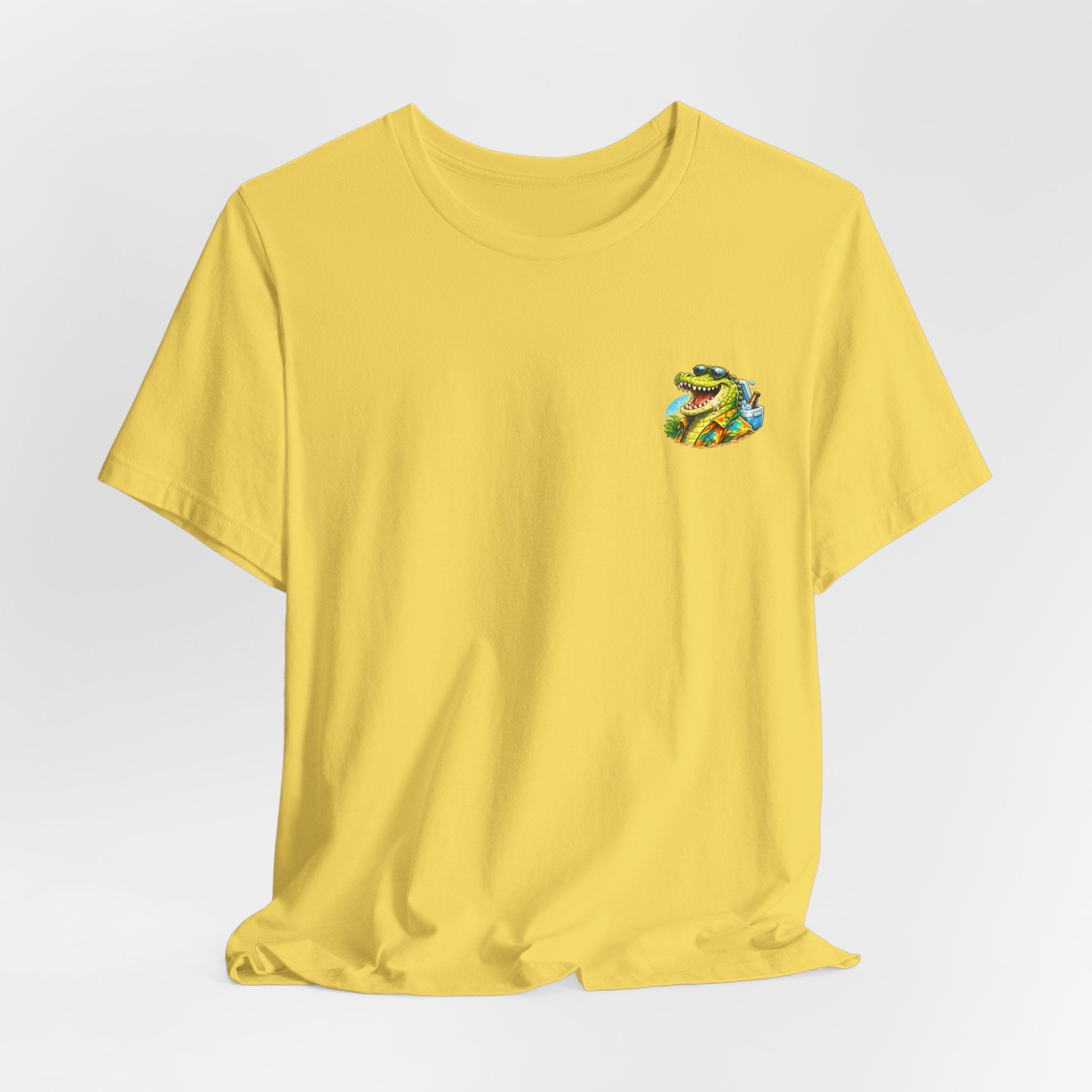 One More Round Turtle Tee — Retro Alligator Bar Fishing Graphic T-Shirt