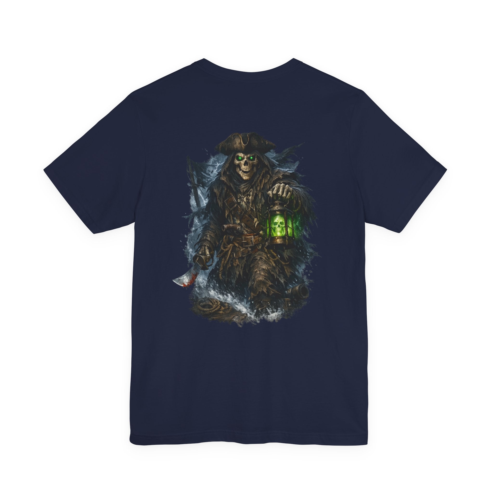 Grim Lantern Skull Tee — Gothic Horror Graphic T-Shirt