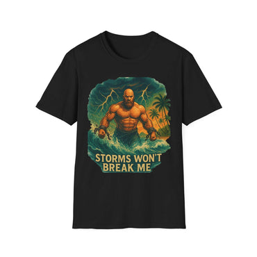 Unisex T-shirt with Atlas Strength Storm of Life design, 100% cotton, classic fit