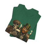 Loyalty Over Luck St. Patrick’s Tee — Vintage Leprechaun & Skeleton Pub Graphic T‑Shirt