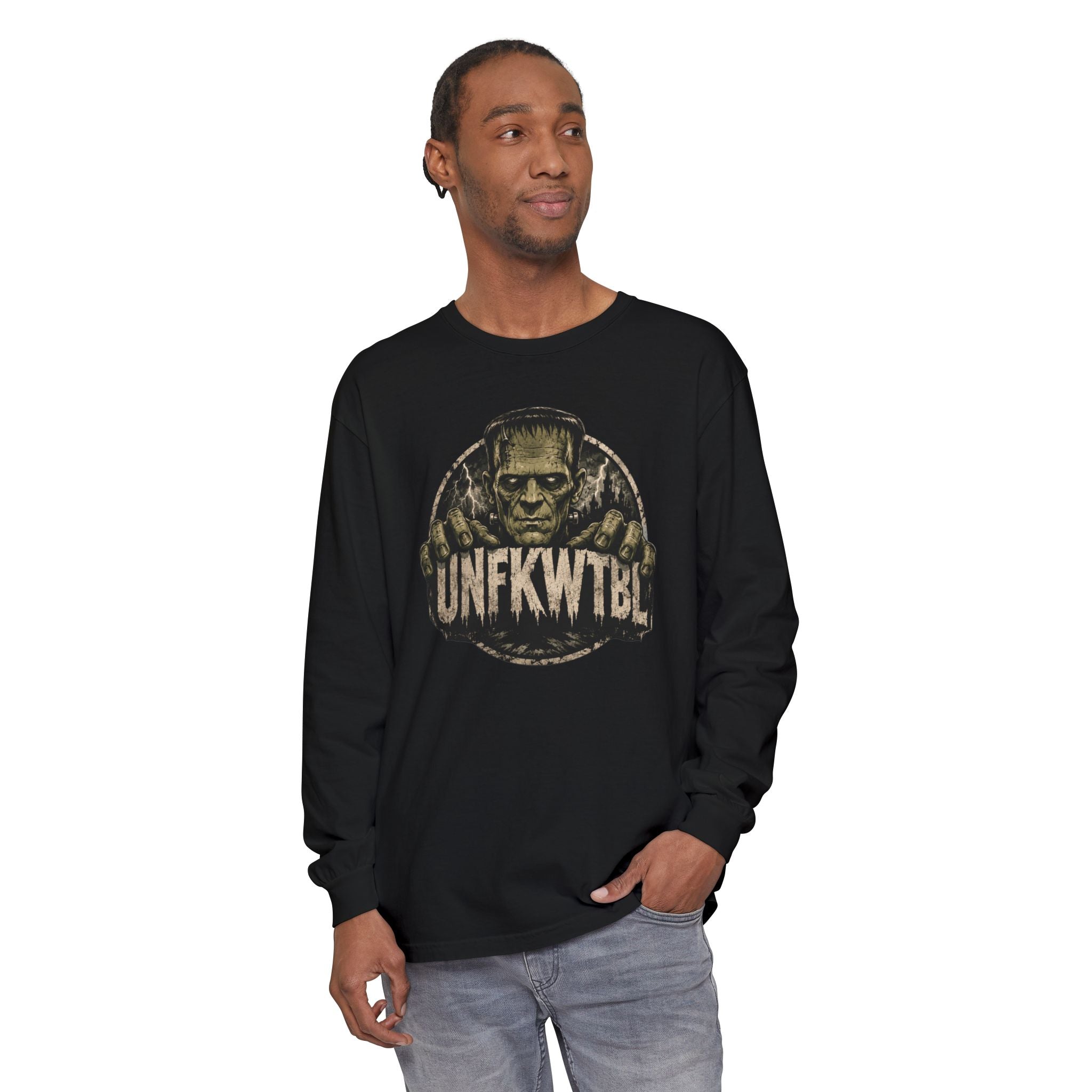 Frankenstein "UNFKWTBL" Graphic Long Sleeve Tee